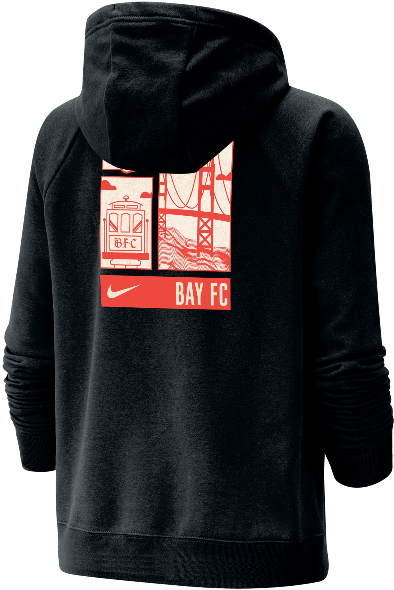 Nike Women's Bay FC Black 2026 Phoenix Pullover Hoodie product image