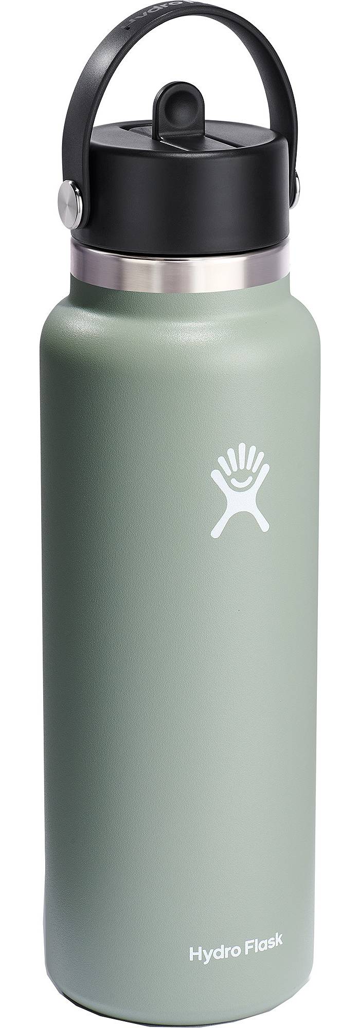 Hydro Flask Water Bottle 40 oz, Leak-Proof Flexible Cap - Stainless Steel, Vacuum Insulated Peaceful Valley Color: White