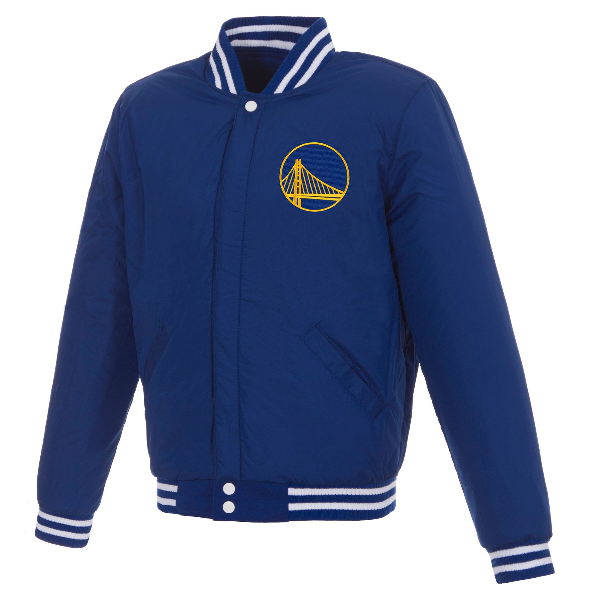 JH Design Men's Golden State Warriors Royal Varsity Jacket product image