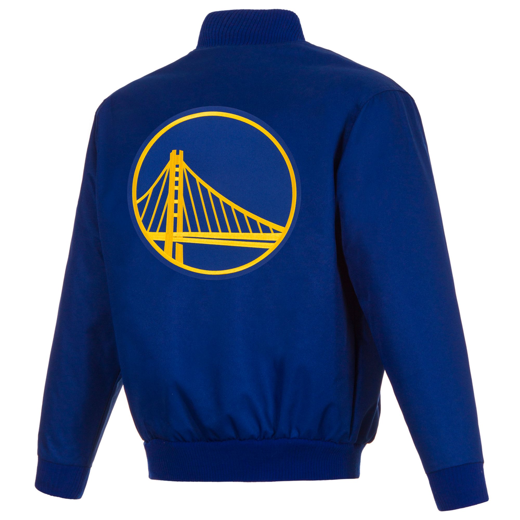 JH Design Men's Golden State Warriors Royal Twill Jacket