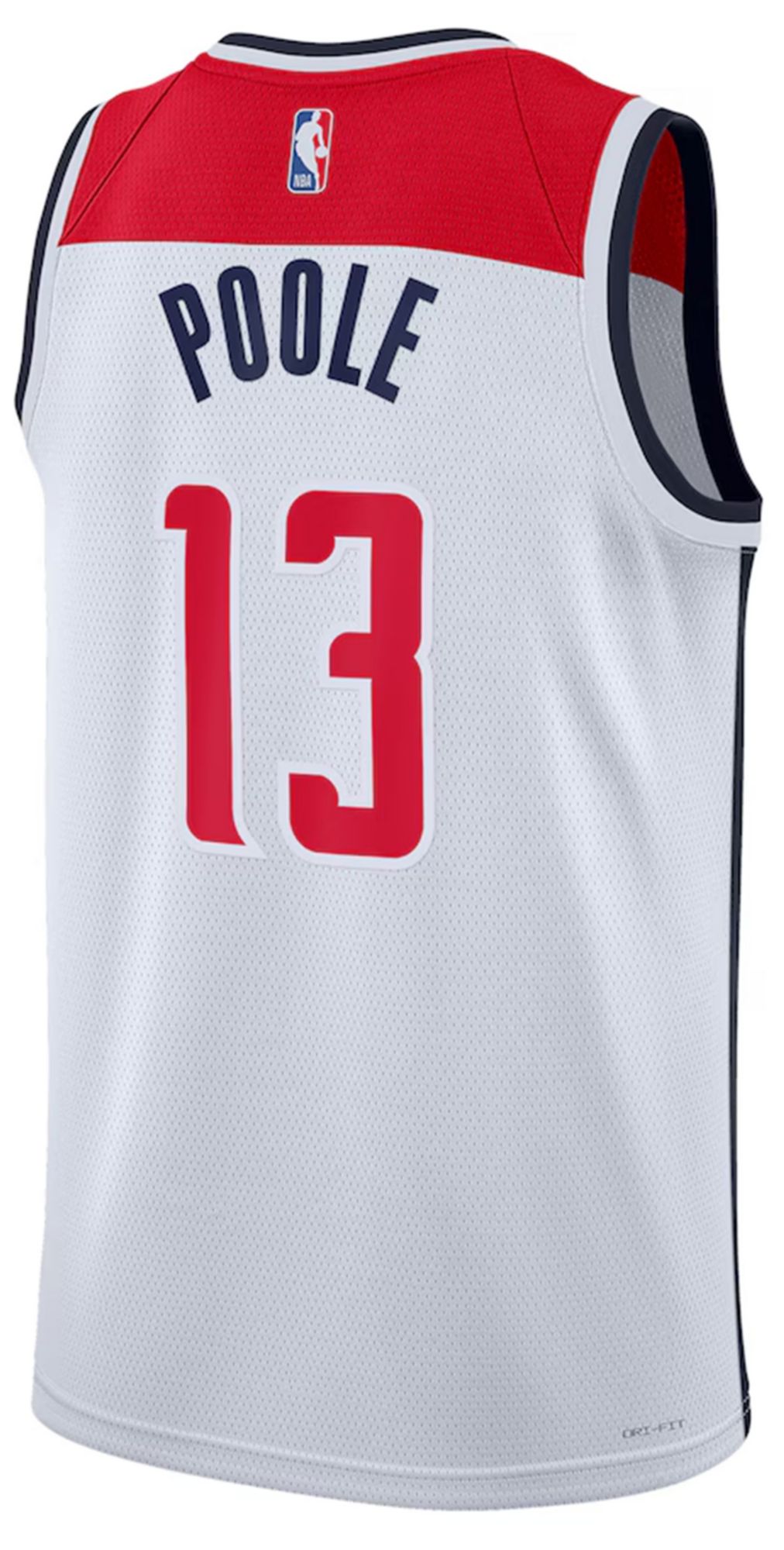 Nike Adult Washington Wizards Jordan Poole #13 White Association