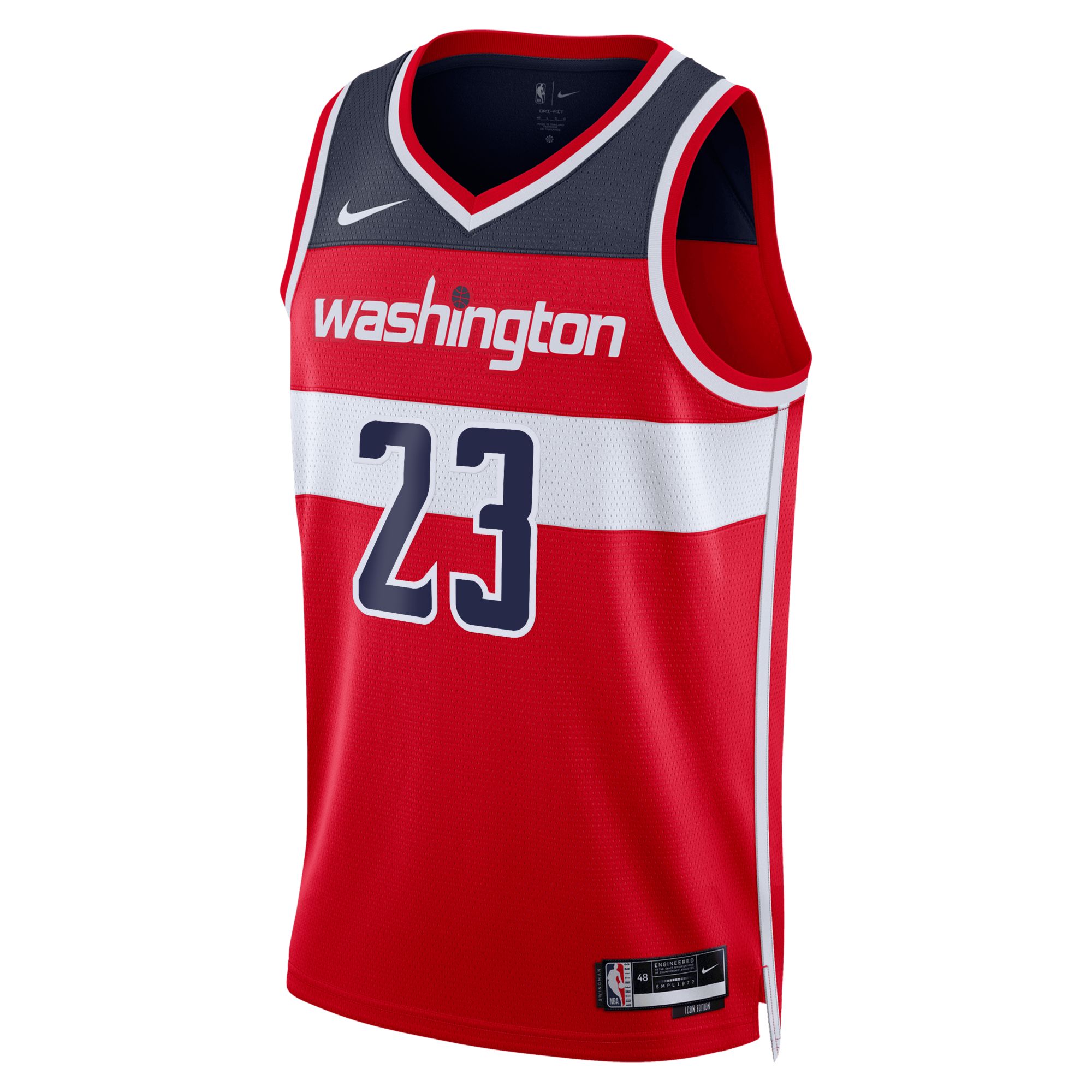 Nike Adult 2022-2023 Washington Wizards Anthony Davis #23 Red Icon Jersey product image