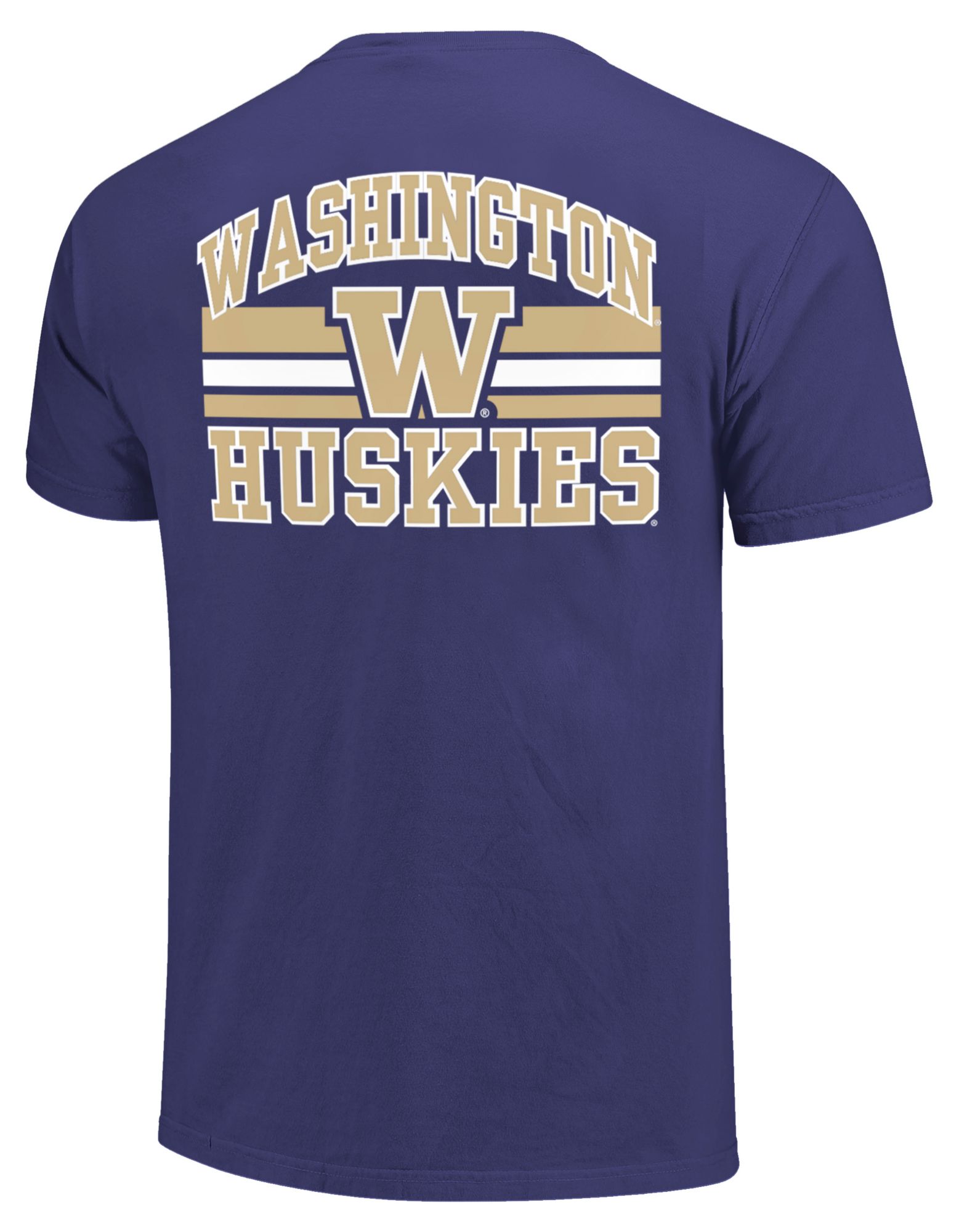 Image One Men's Washington Huskies Grape Mascot Arched Short Sleeve T-Shirt product image