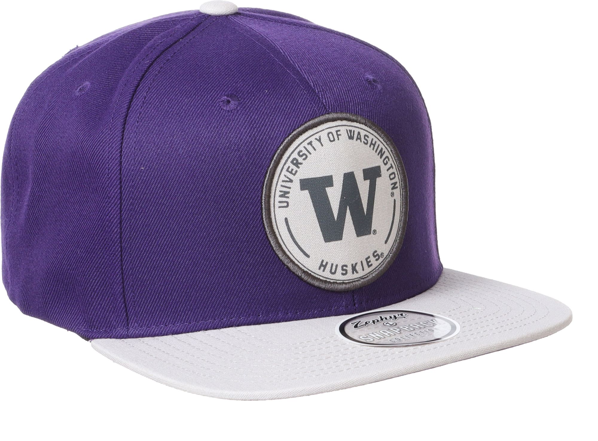 Zephyr Men's Washington Huskies Purple Snapback Adjustable Hat product image