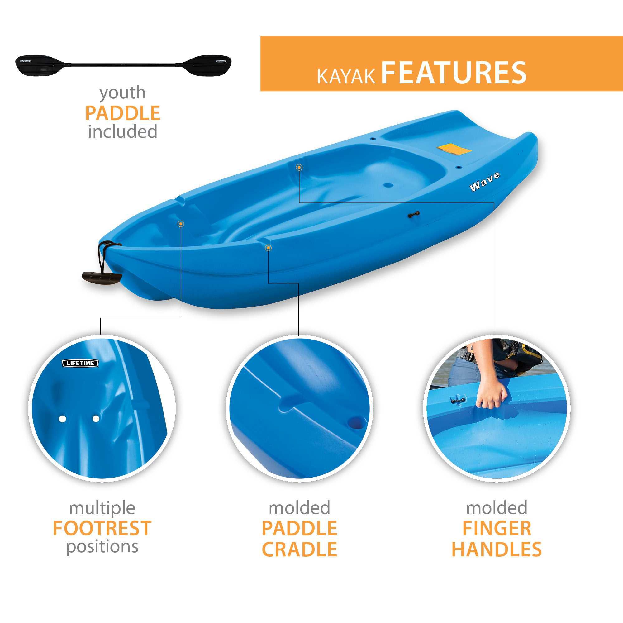 Lifetime Youth Wave Kayak with Paddle Package product image