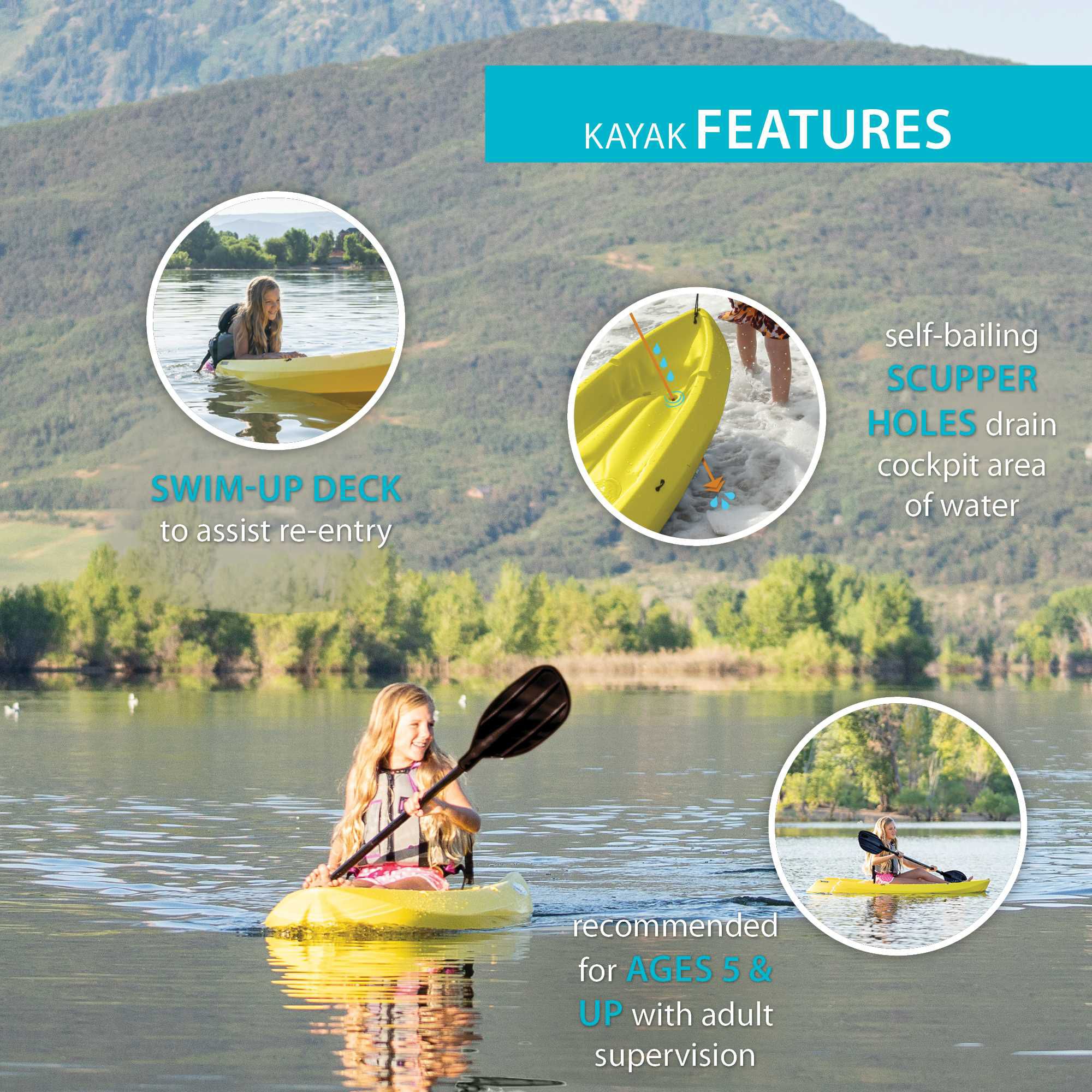 Lifetime Youth Wave Kayak with Paddle Package product image