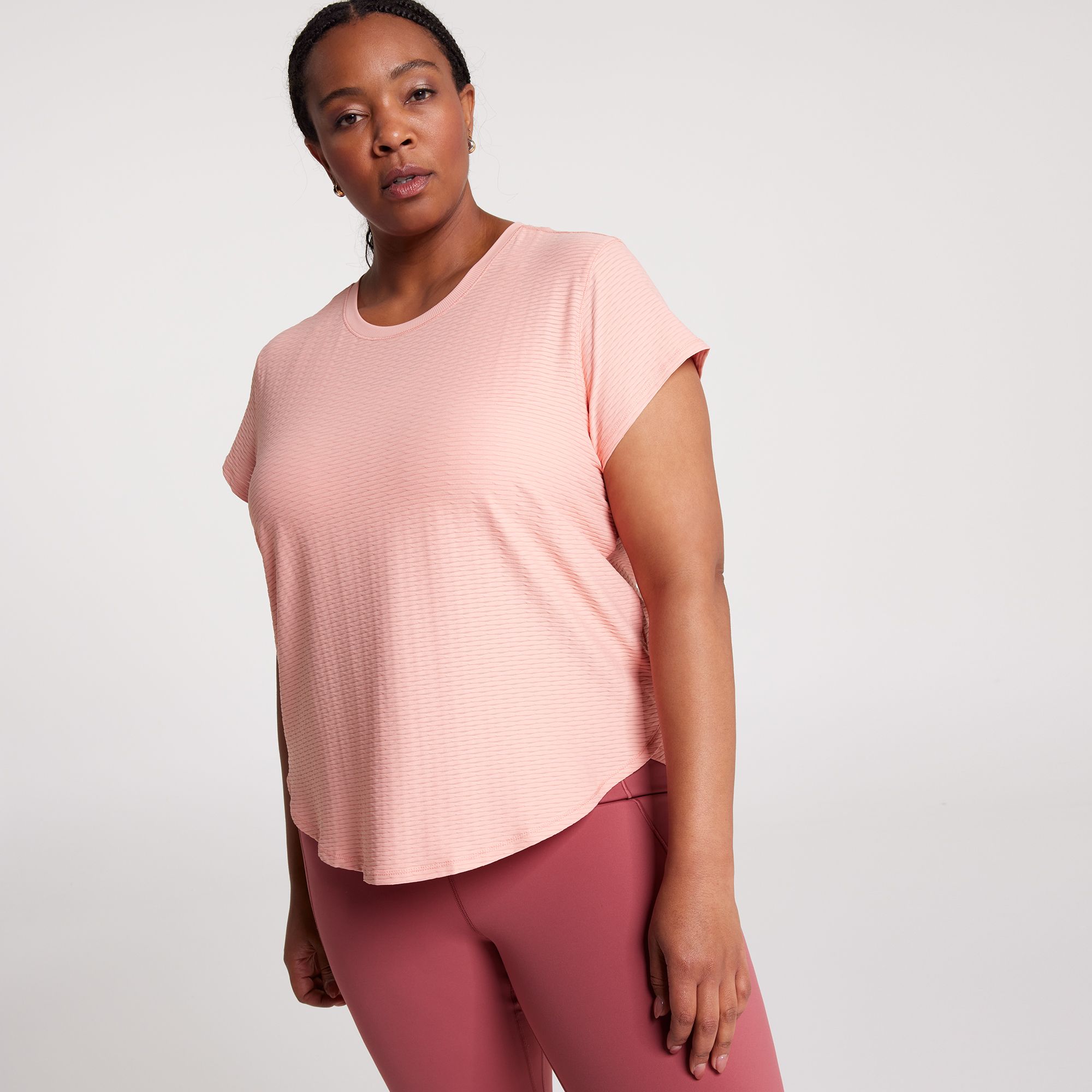 CALIA Women's Renew Twisted Mesh Short Sleeve Tee product image