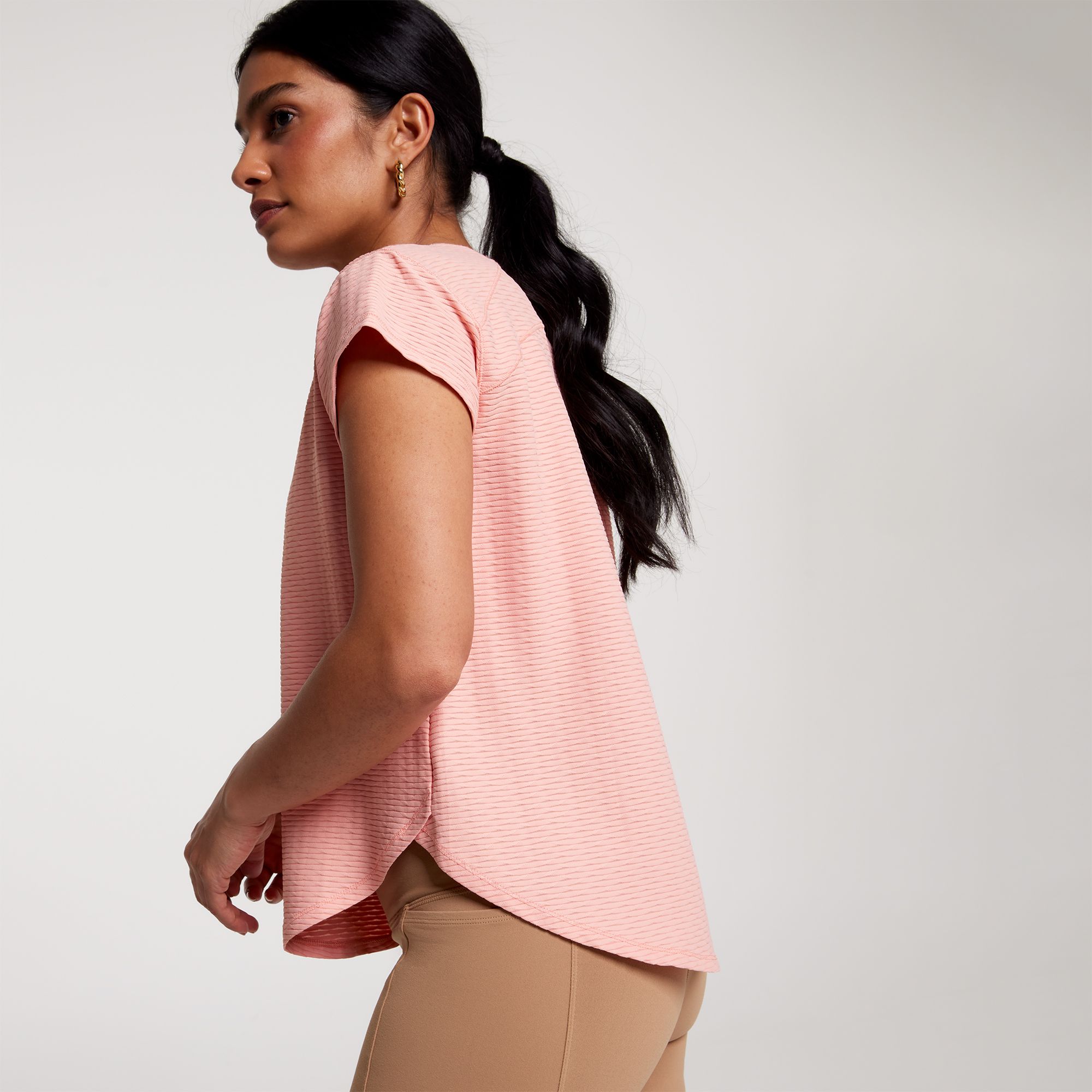 CALIA Women's Renew Twisted Mesh Short Sleeve Tee product image