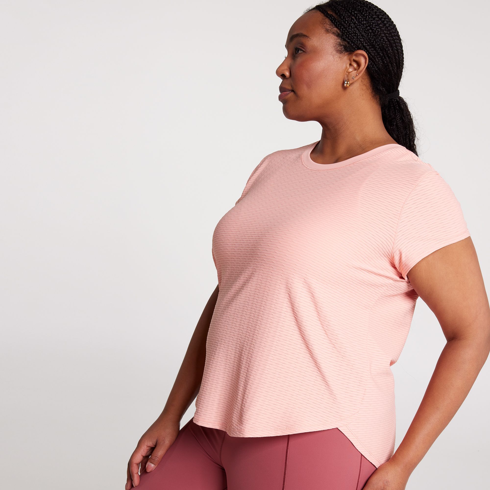 CALIA Women's Renew Twisted Mesh Short Sleeve Tee product image