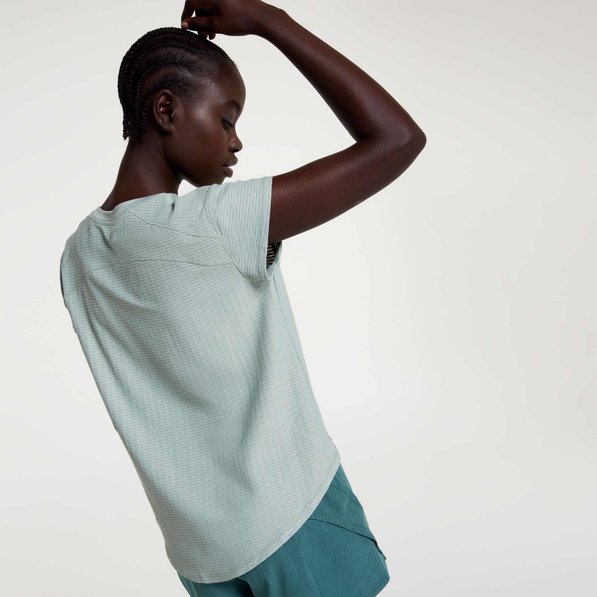 CALIA Women's Renew Twisted Mesh Short Sleeve Tee product image