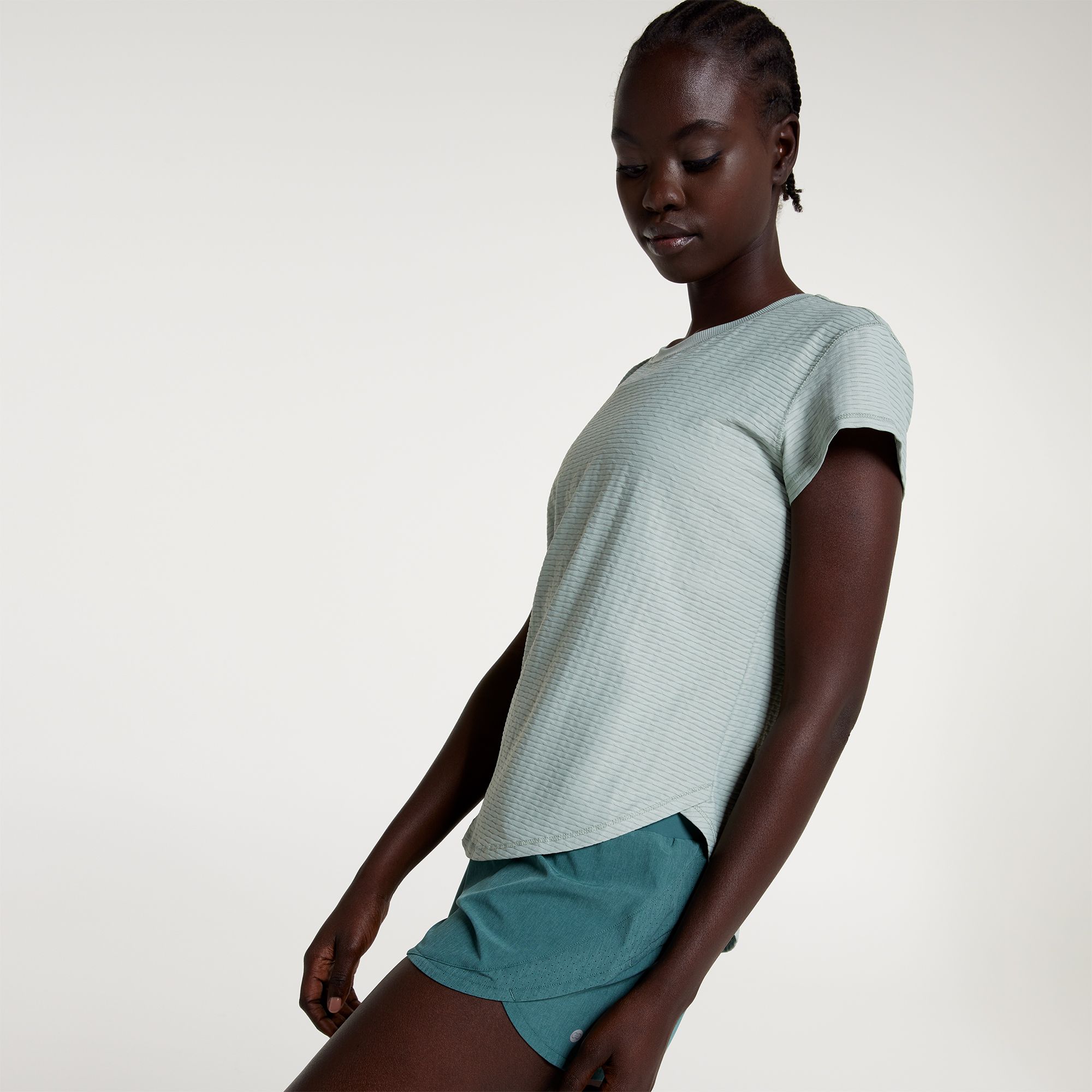 CALIA Women's Renew Twisted Mesh Short Sleeve Tee product image