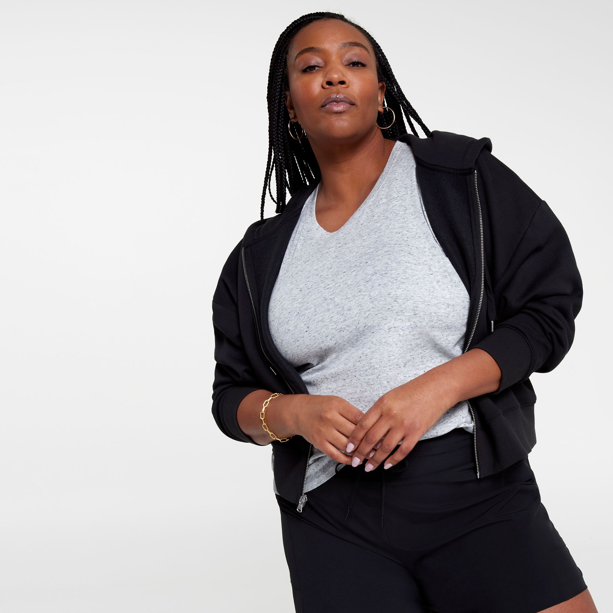 CALIA Women's Cropped Zip Hoodie product image