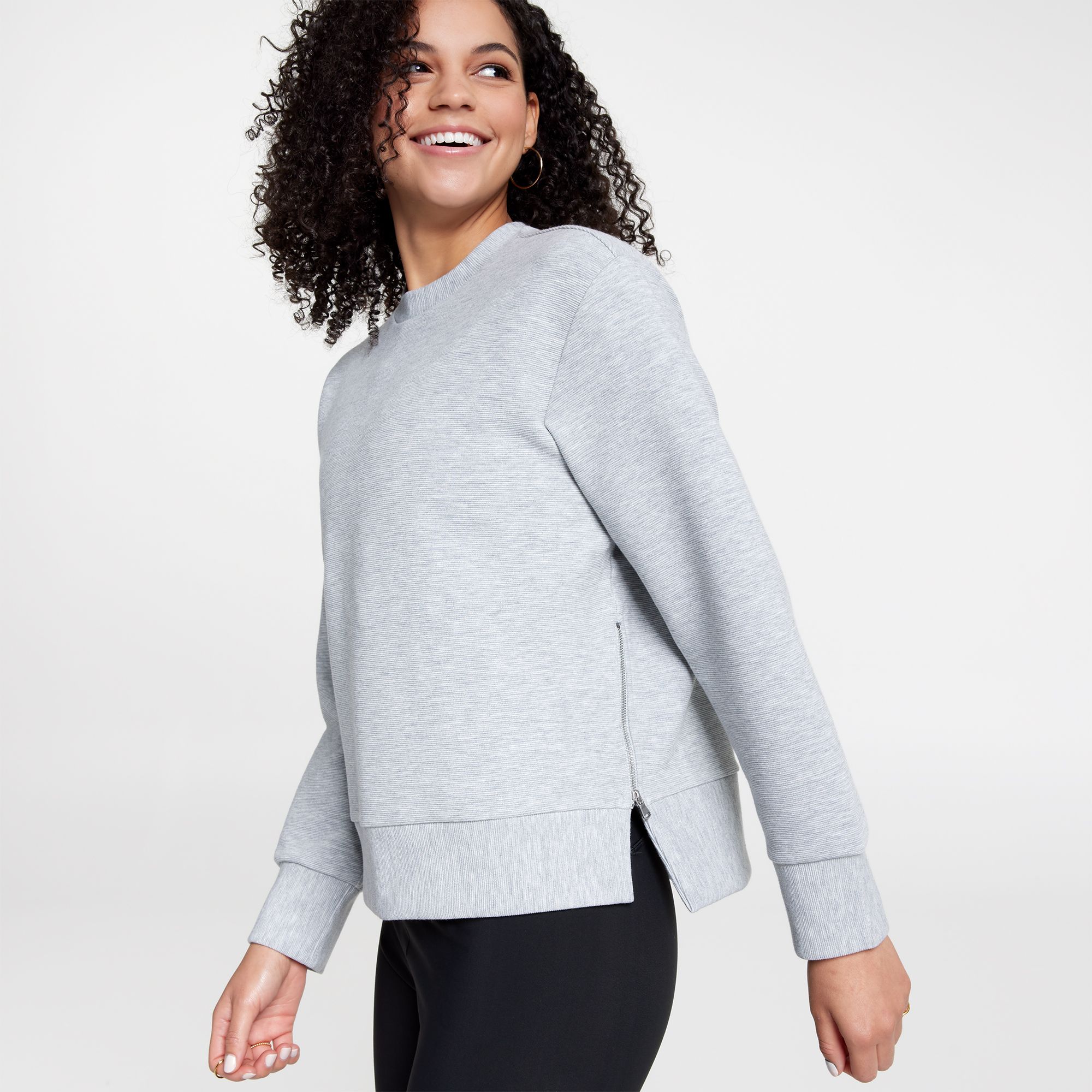 CALIA Women's Elevate Ottoman Side Zip Sweatshirt product image