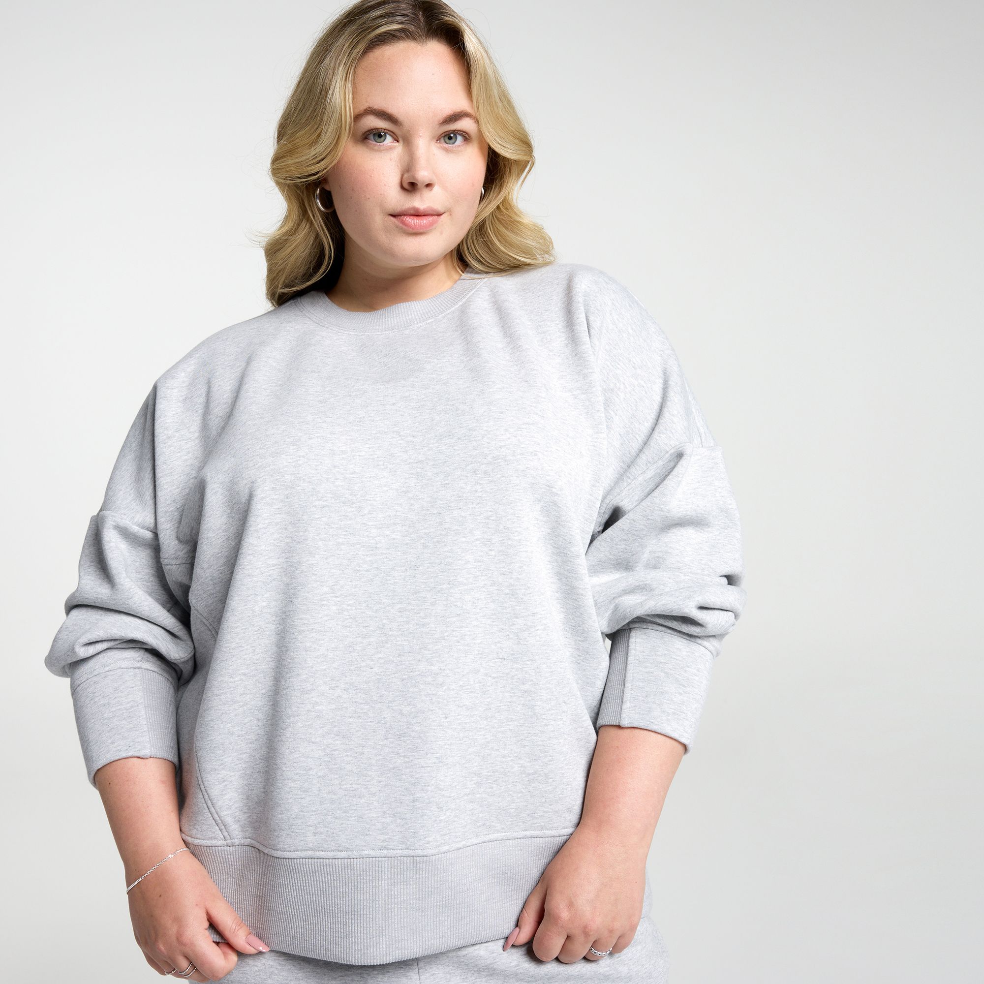 CALIA Women's Soft Scuba Brushed Fleece Crew Sweatshirt product image