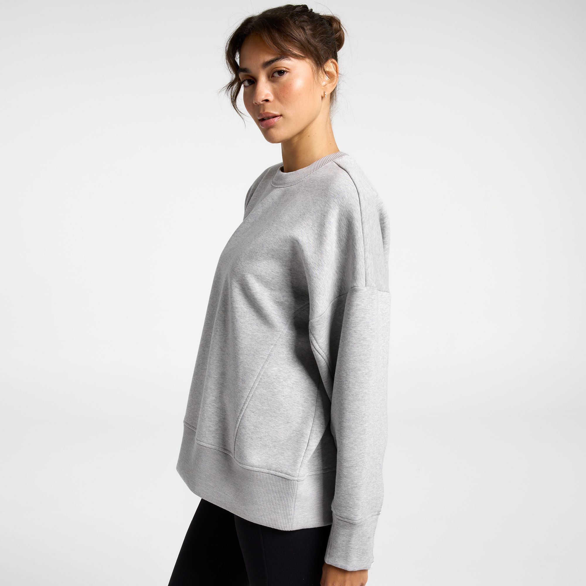 CALIA Women's Soft Scuba Brushed Fleece Crew Sweatshirt product image