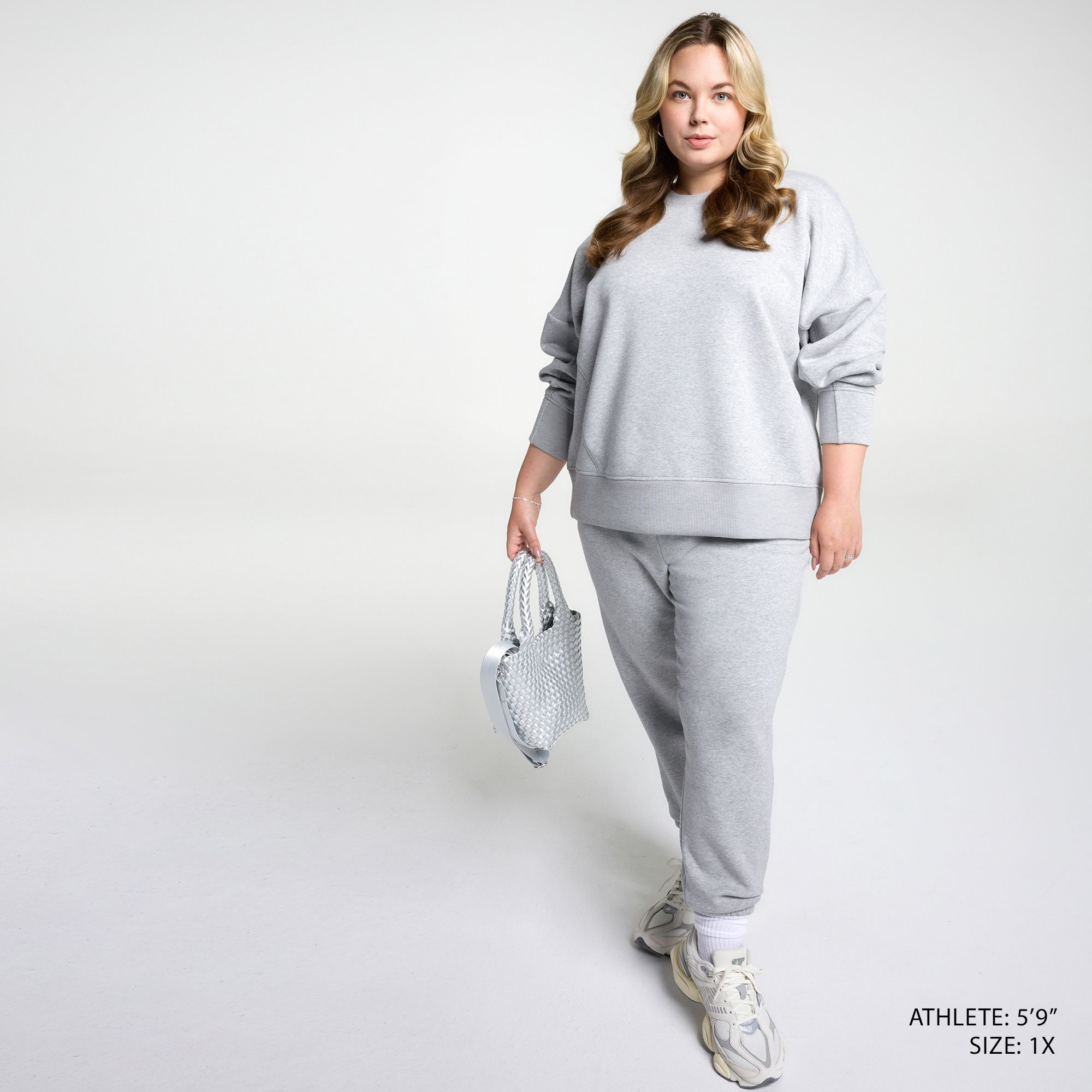 CALIA Women's Soft Scuba Brushed Fleece Crew Sweatshirt product image