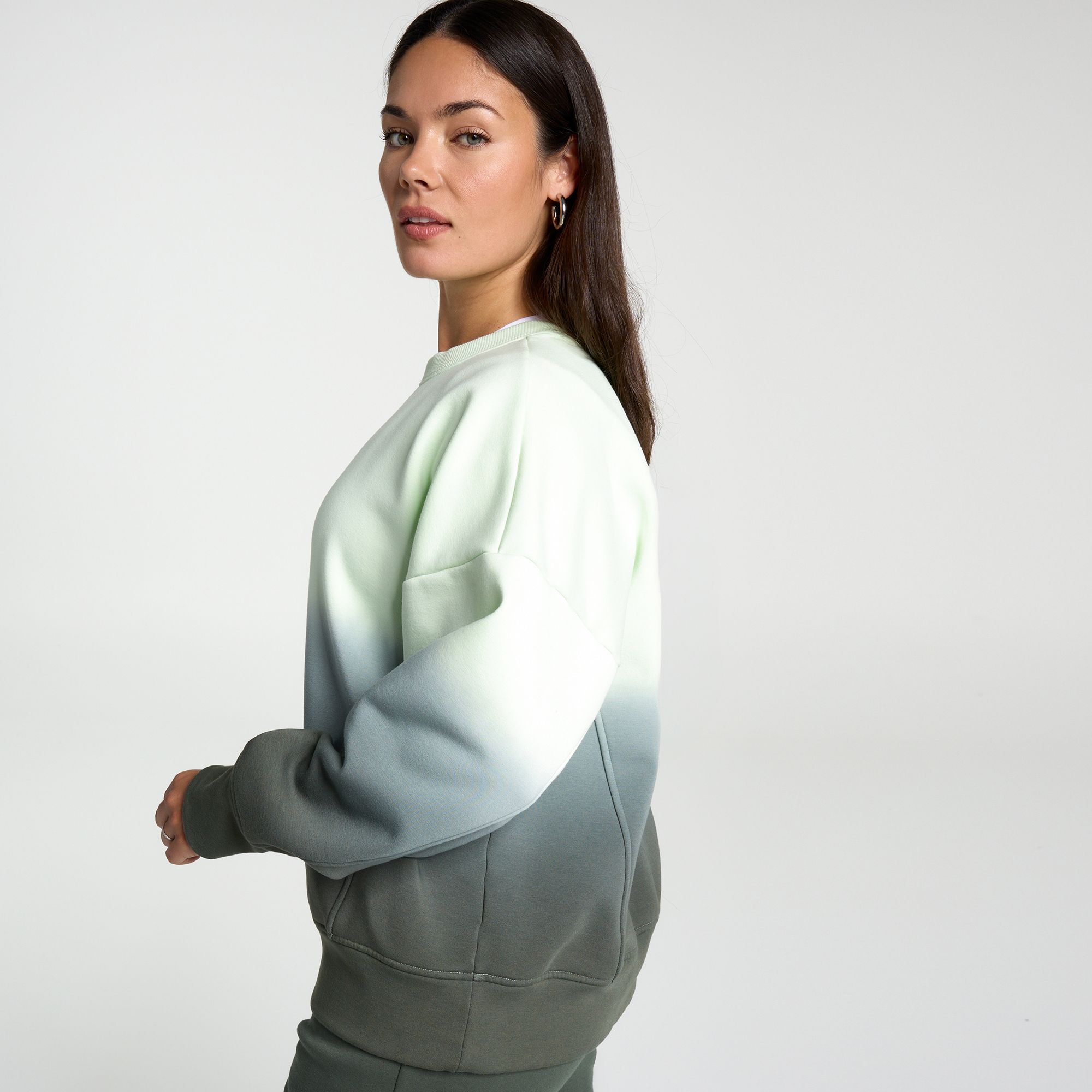 CALIA Women's Soft Scuba Brushed Fleece Crew Sweatshirt product image