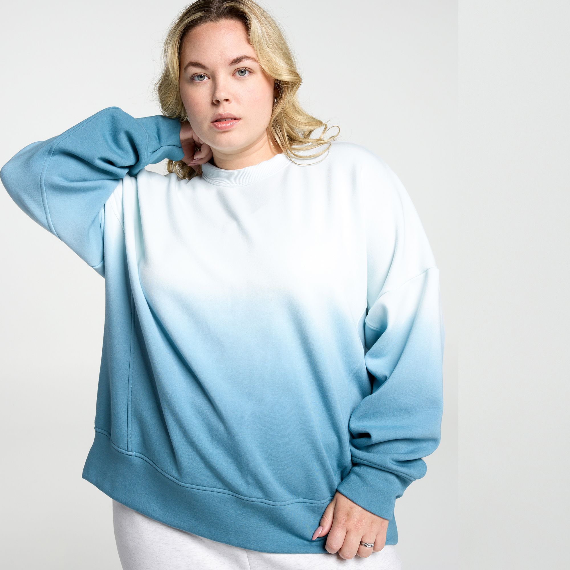 CALIA Women's Soft Scuba Brushed Fleece Crew Sweatshirt product image