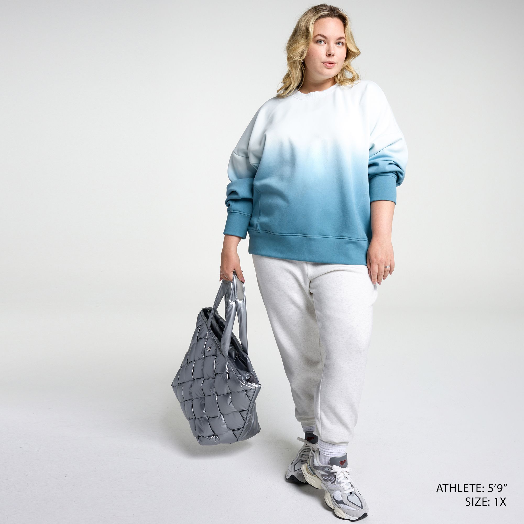 CALIA Women's Soft Scuba Brushed Fleece Crew Sweatshirt product image