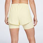 CALIA Women's 2-In-1 Ruched Running Shorts product image