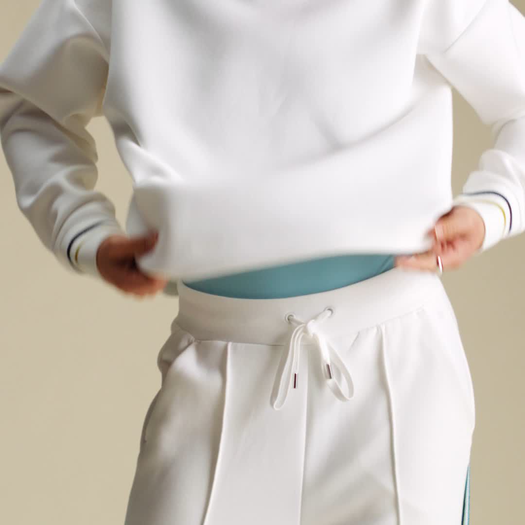 CALIA Women's Soft Scuba Striped Pullover product