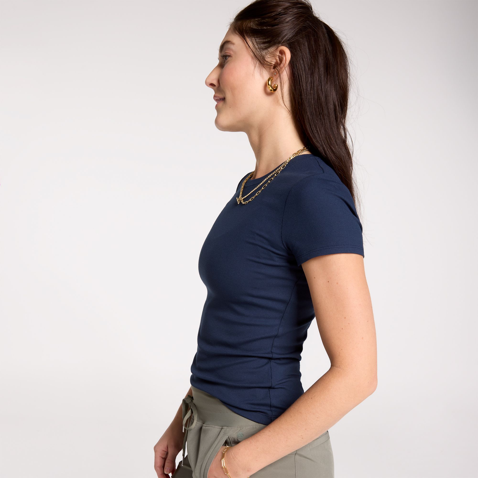 CALIA Women's Everyday Rib Short Sleeve Tee product image