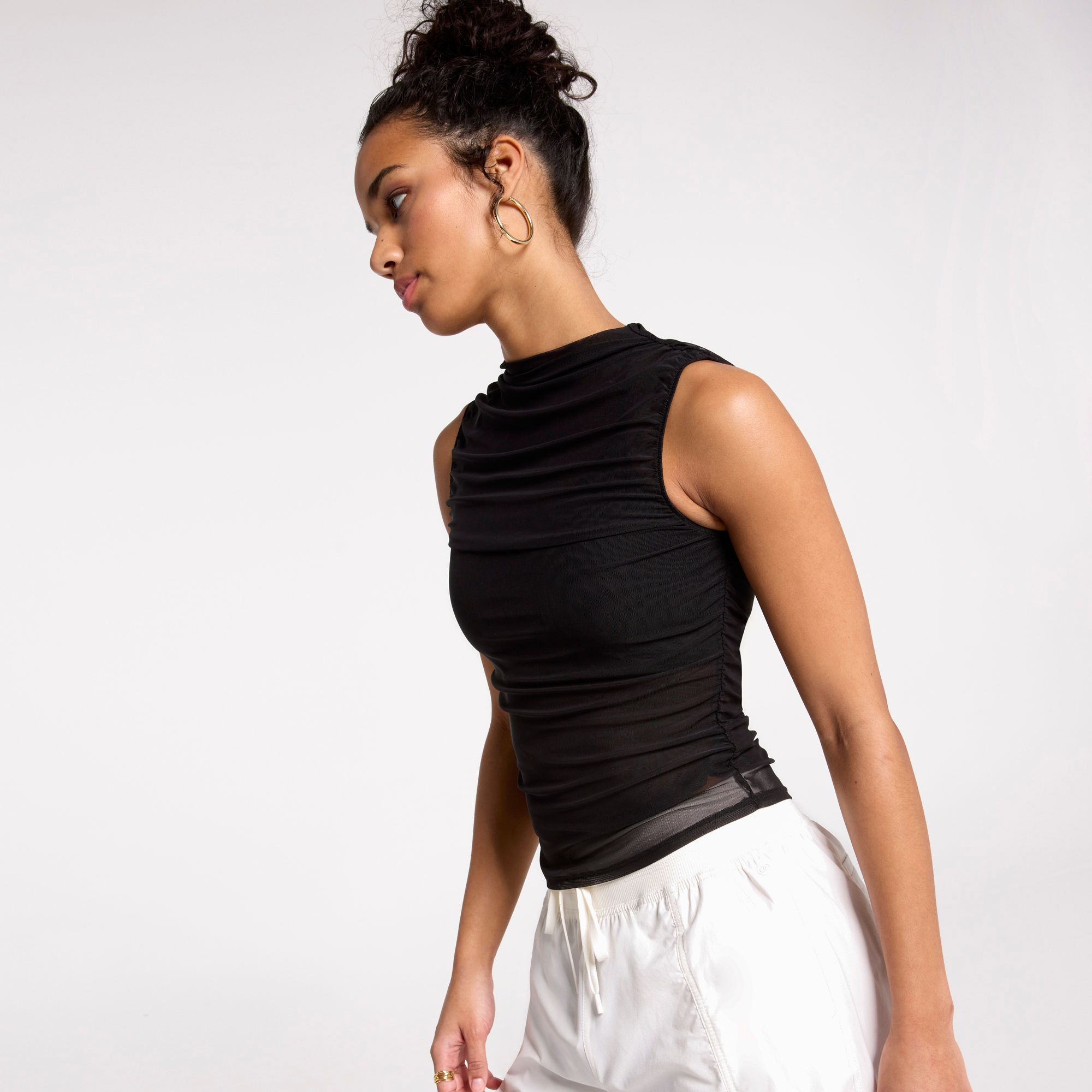 CALIA Women's Ruched Mock Neck Tank product image