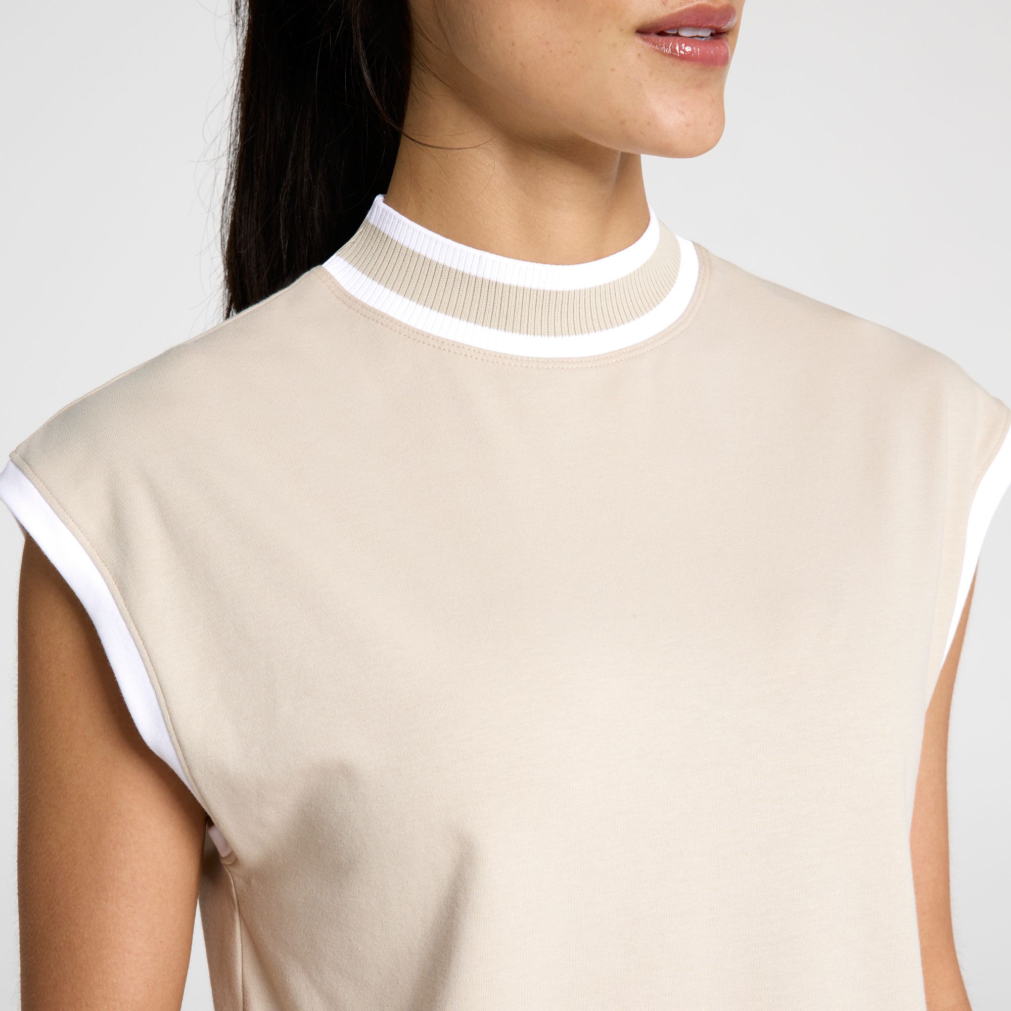 CALIA Women's Ribbed Cropped Mock Neck Tank product image