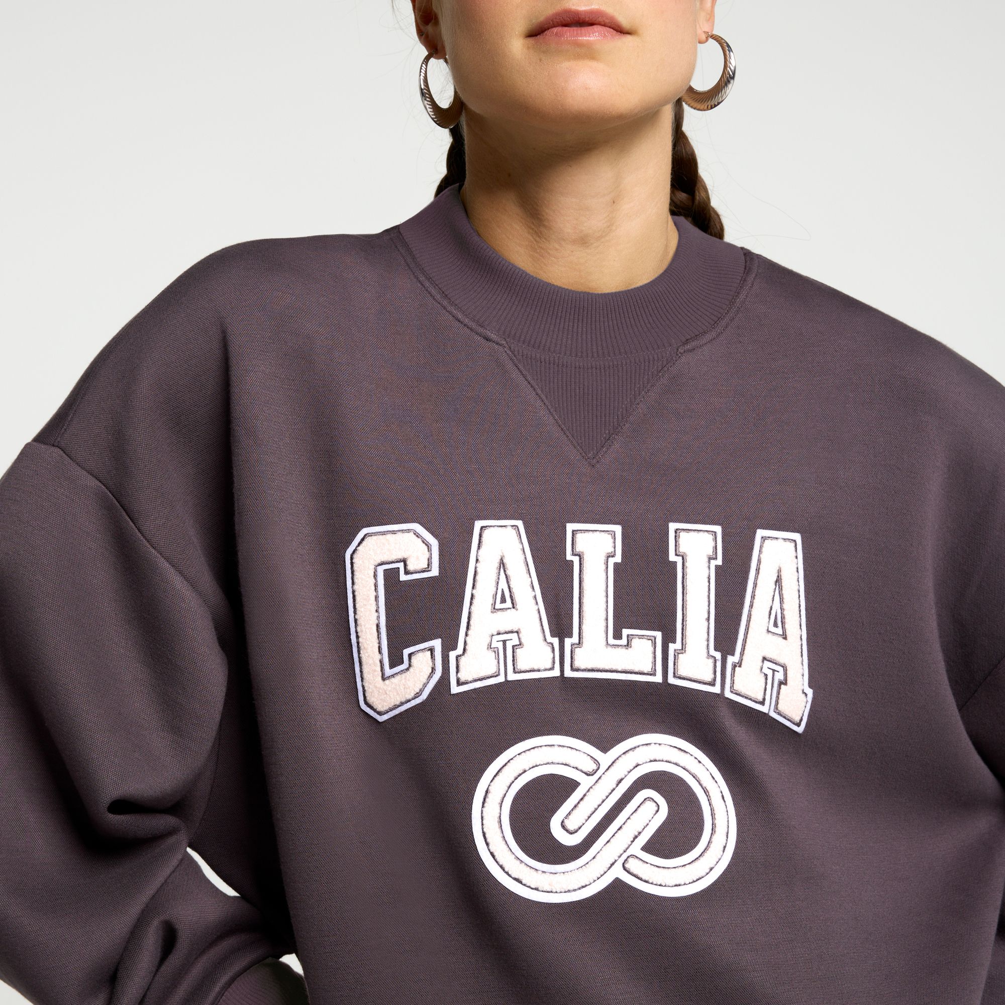 CALIA Women's Pique Scuba Logo Crewneck product image