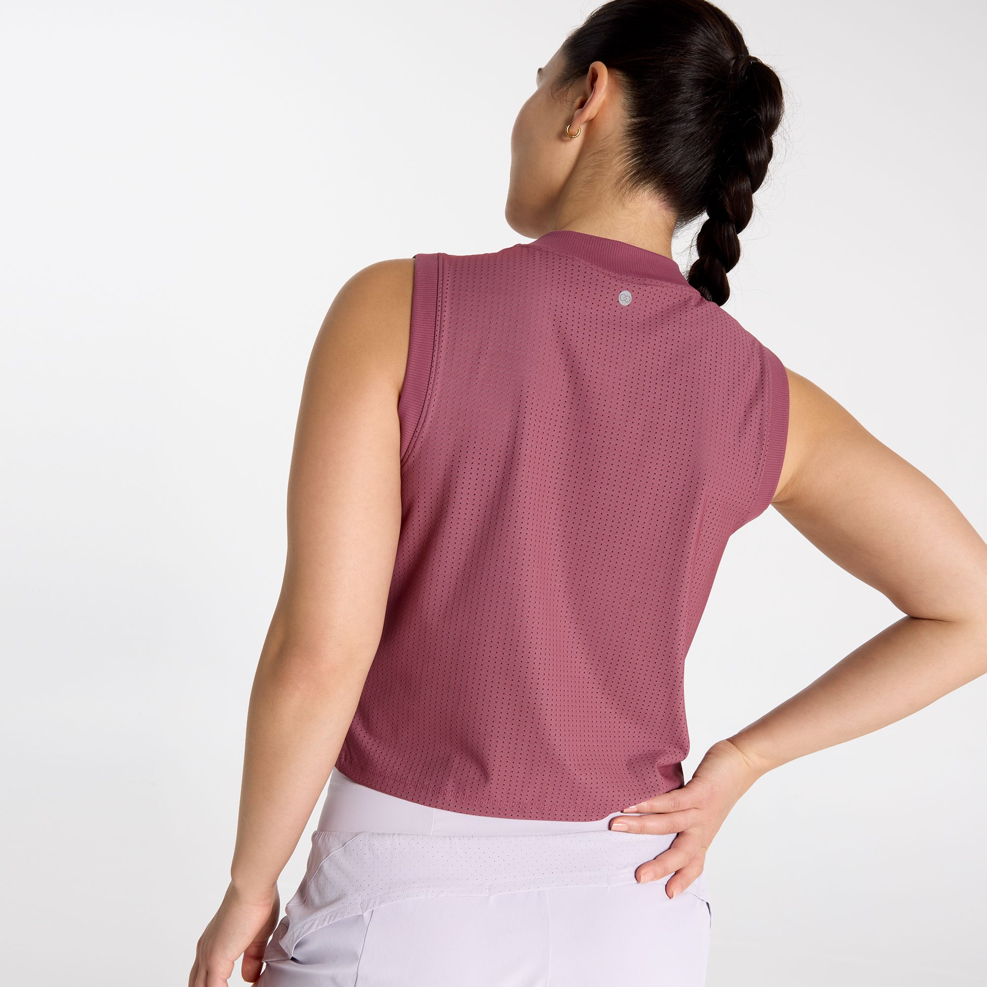 CALIA Women's Open Mesh Mock Neck Tank product image