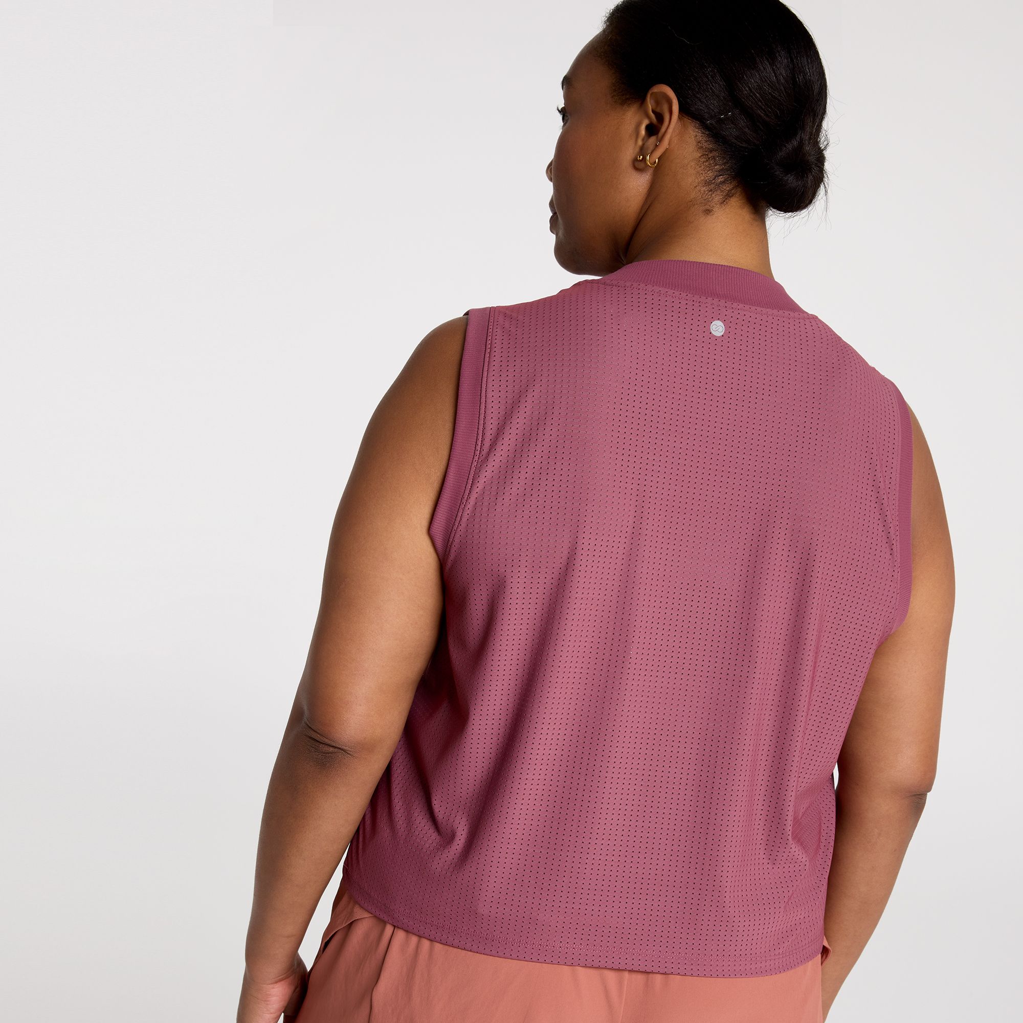 CALIA Women's Open Mesh Mock Neck Tank product image