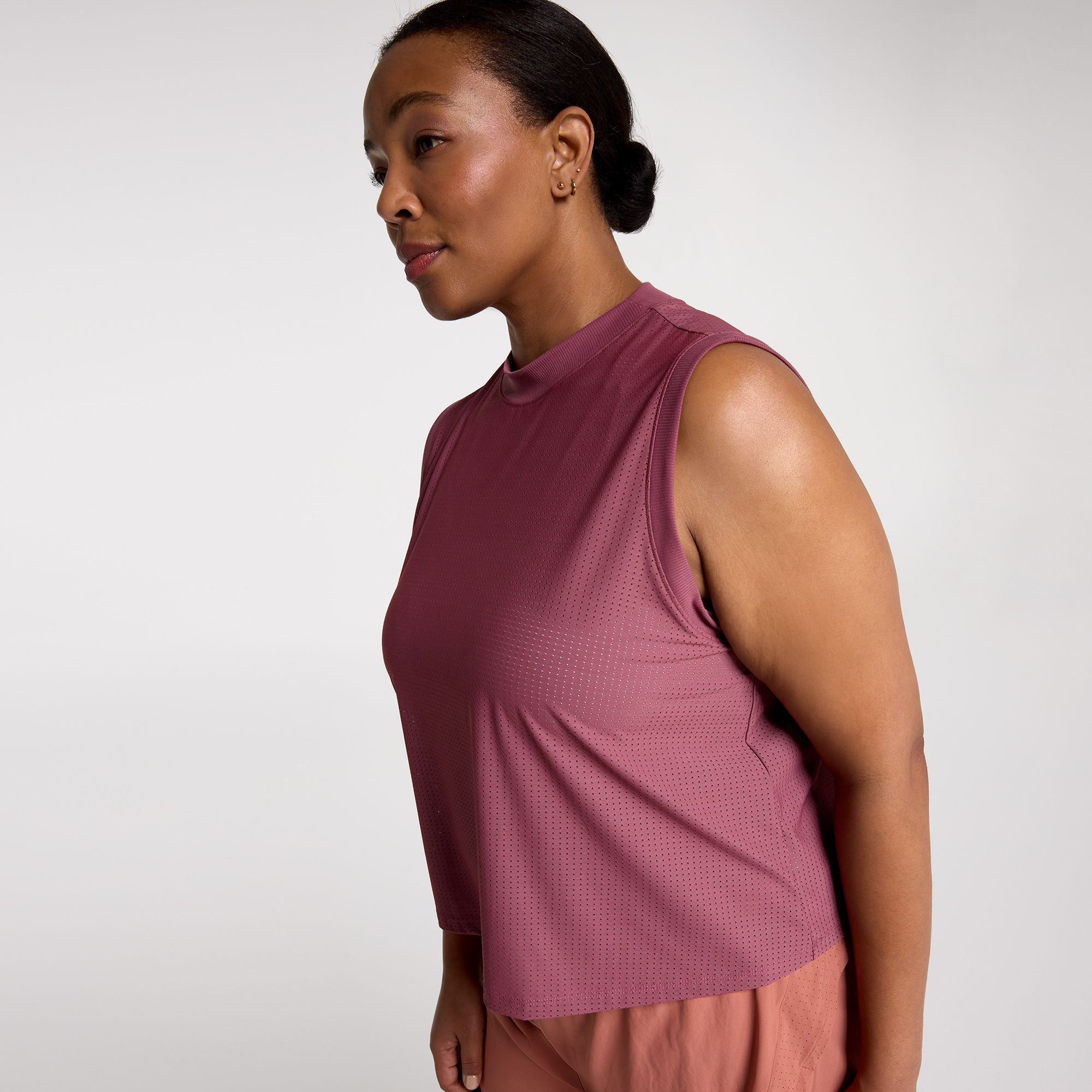 CALIA Women's Open Mesh Mock Neck Tank product image