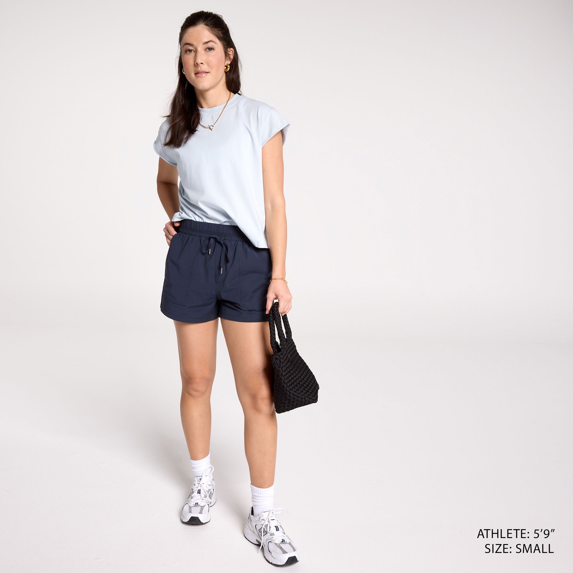 CALIA Women's Everyday Jersey Roll Sleeve Crew product image