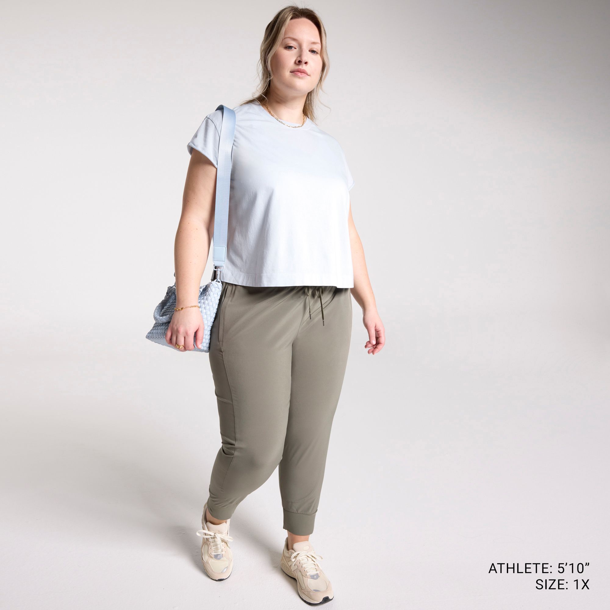 CALIA Women's Everyday Jersey Roll Sleeve Crew product image