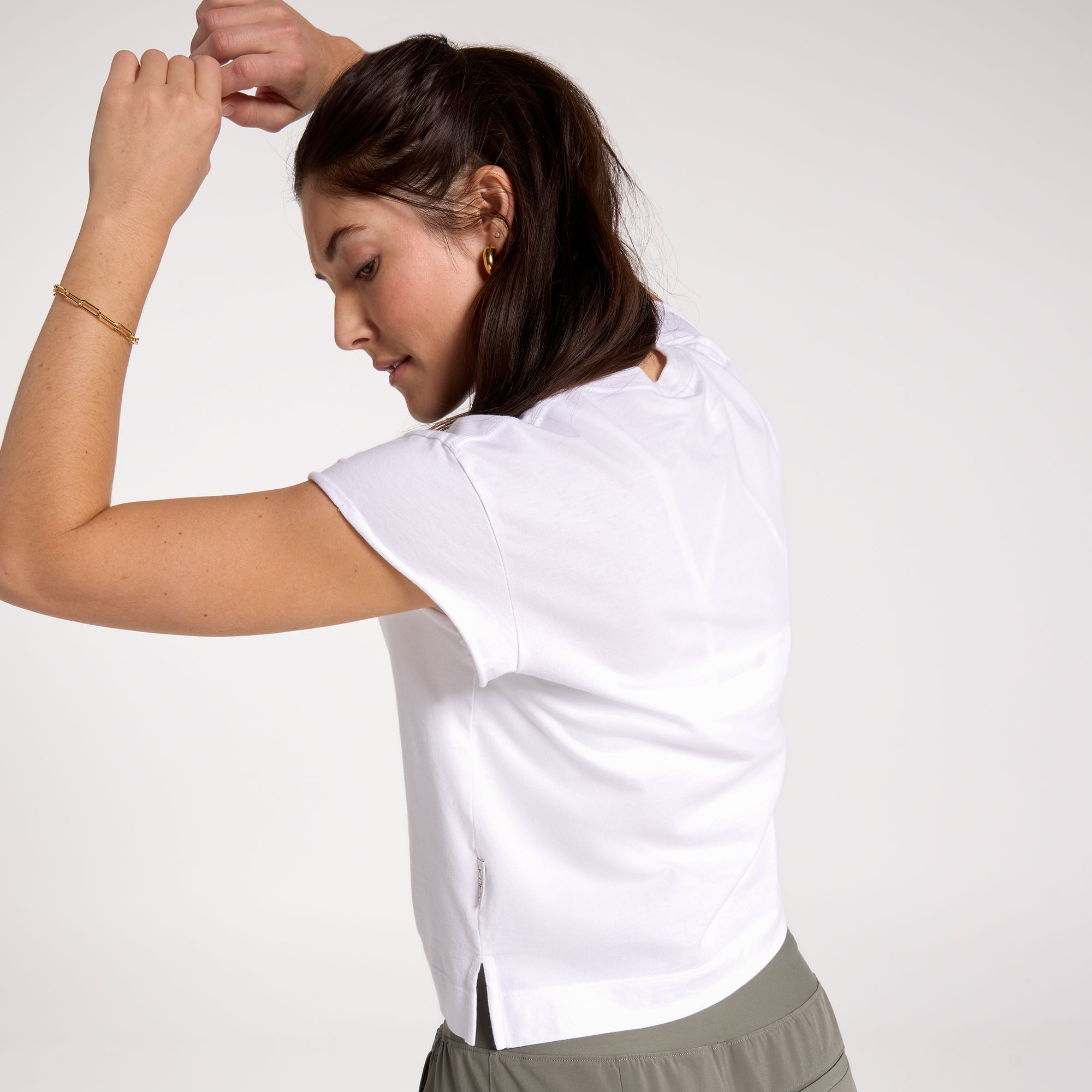 CALIA Women's Everyday Jersey Roll Sleeve Crew product image