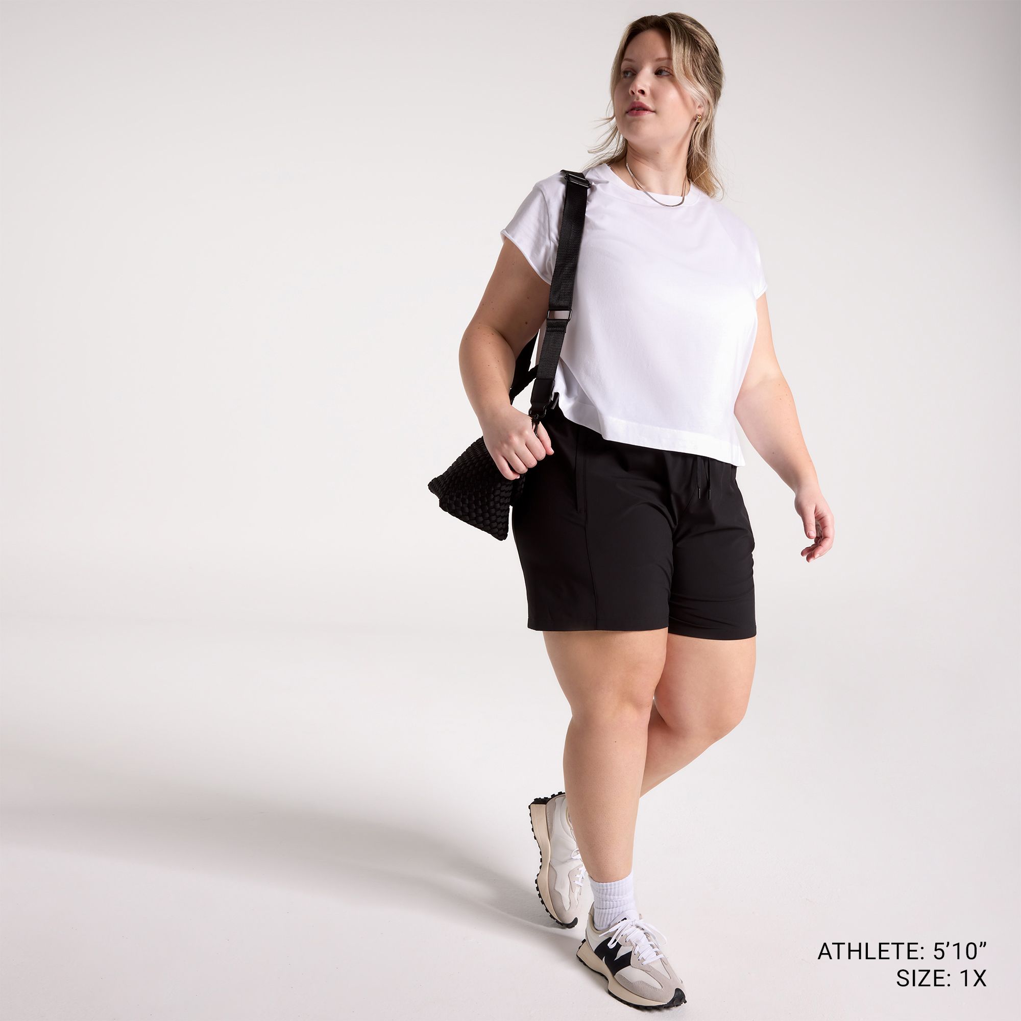 CALIA Women's Everyday Jersey Roll Sleeve Crew product image