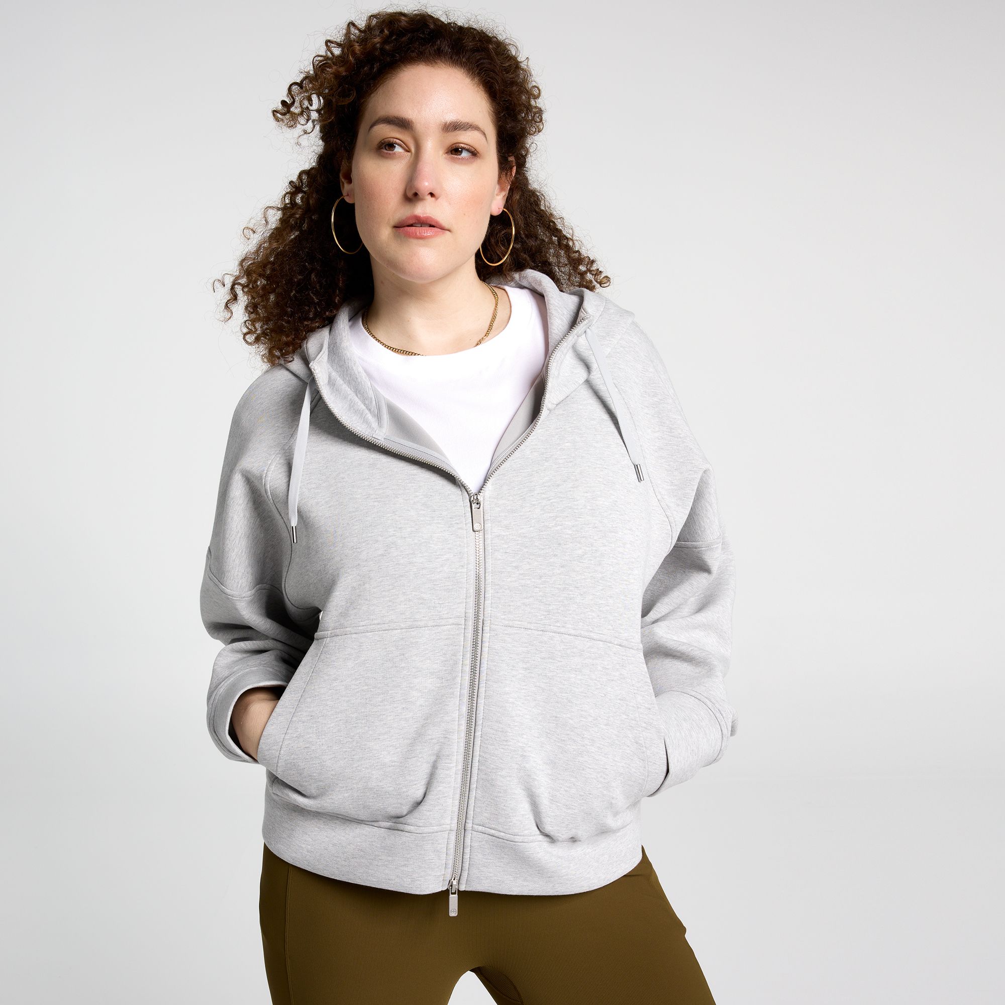 CALIA Women's Soft Scuba Hooded Full Zip product image