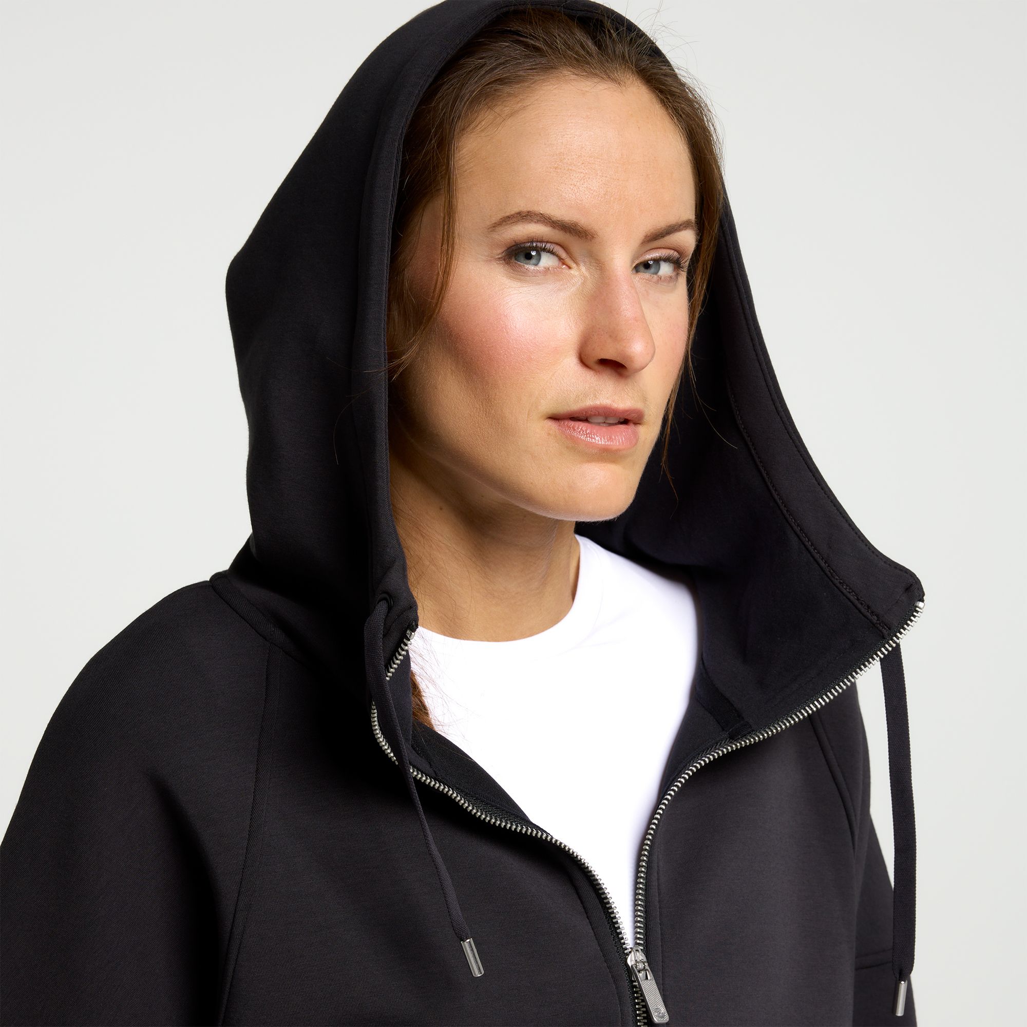 CALIA Women's Soft Scuba Hooded Full Zip product image