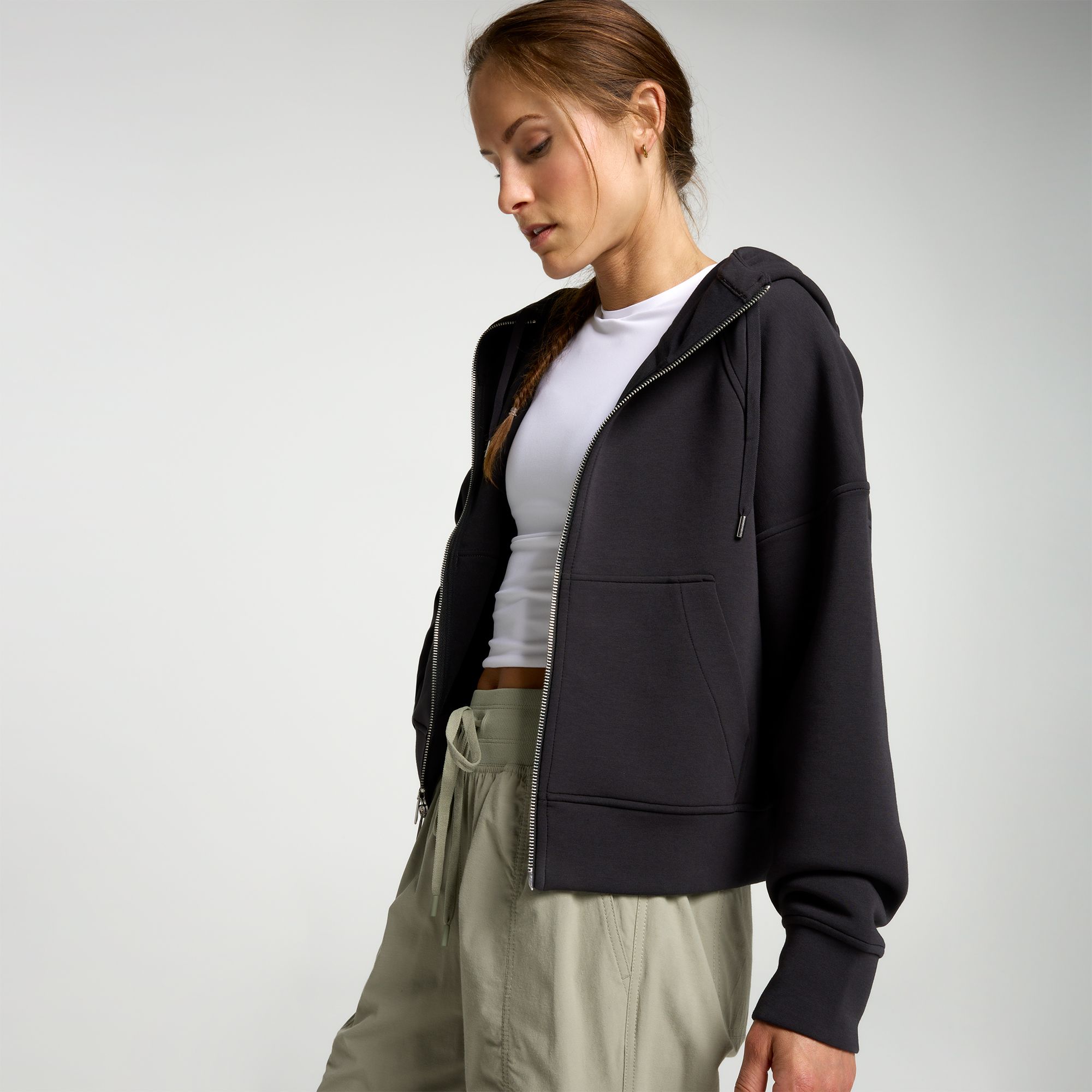 CALIA Women's Soft Scuba Hooded Full Zip product image