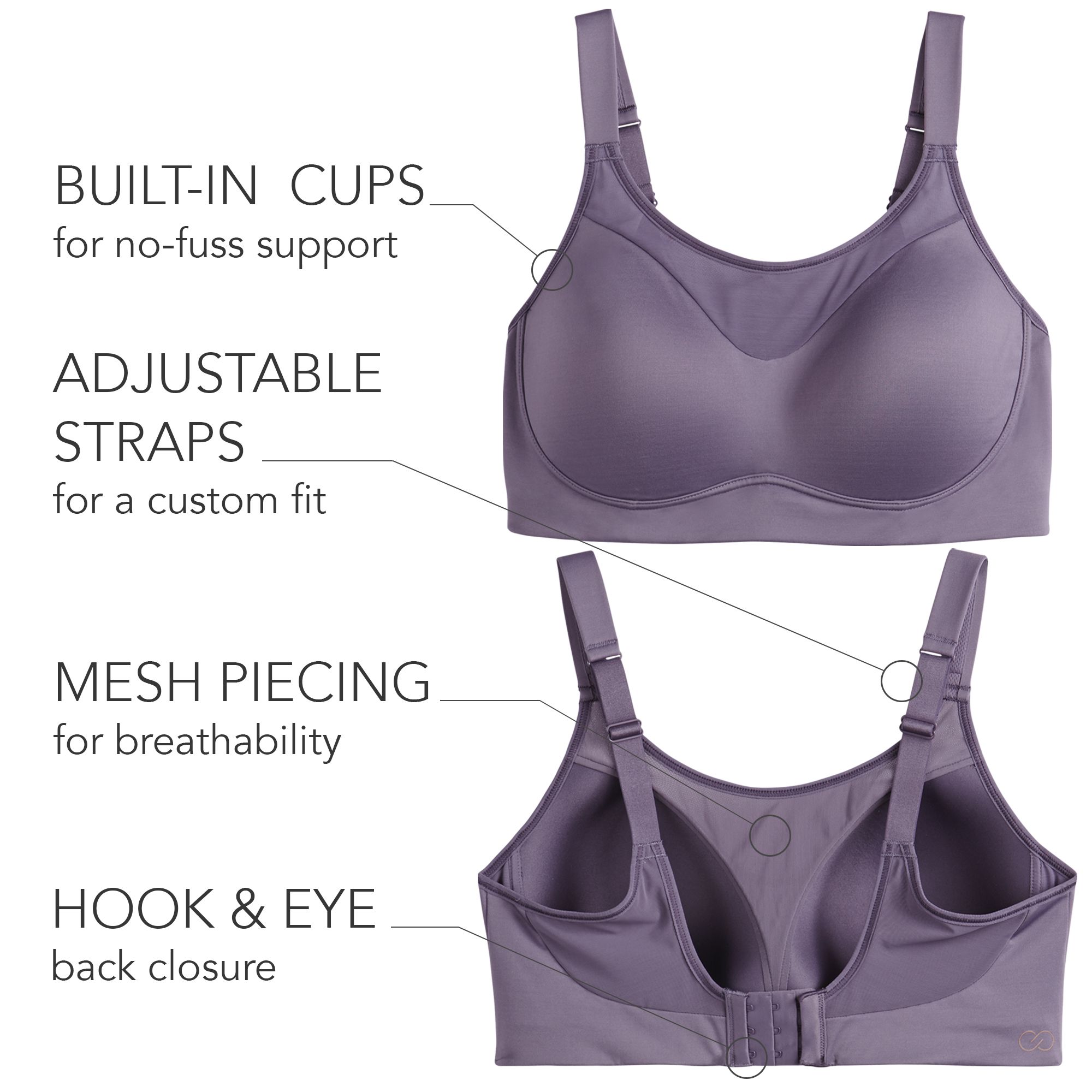 calia high support bra