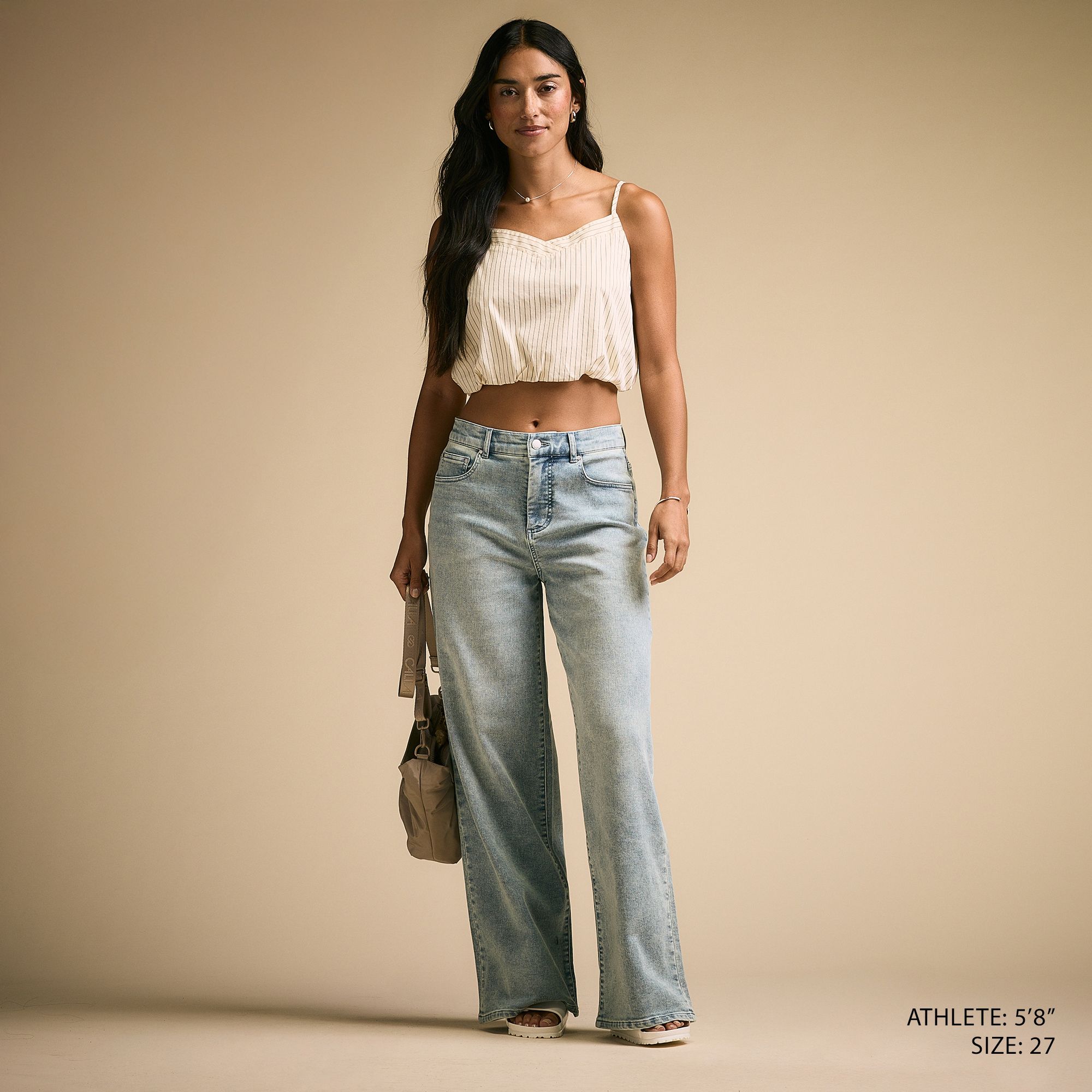 CALIA Women's Effortless Denim Wide Leg Pant product image