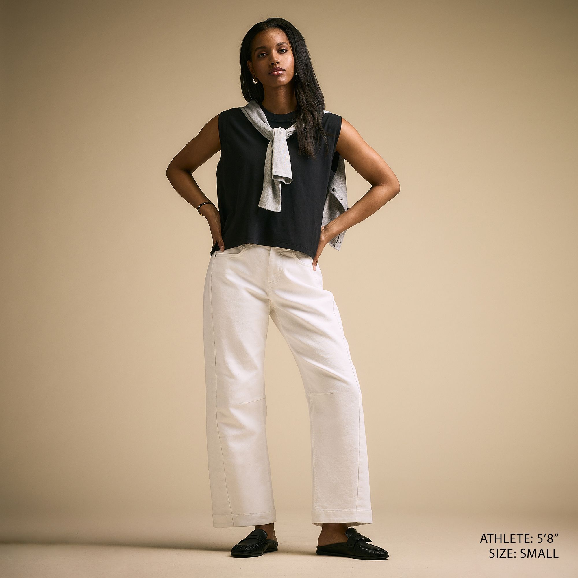 CALIA Women's Effortless Denim Barrel Pant product image