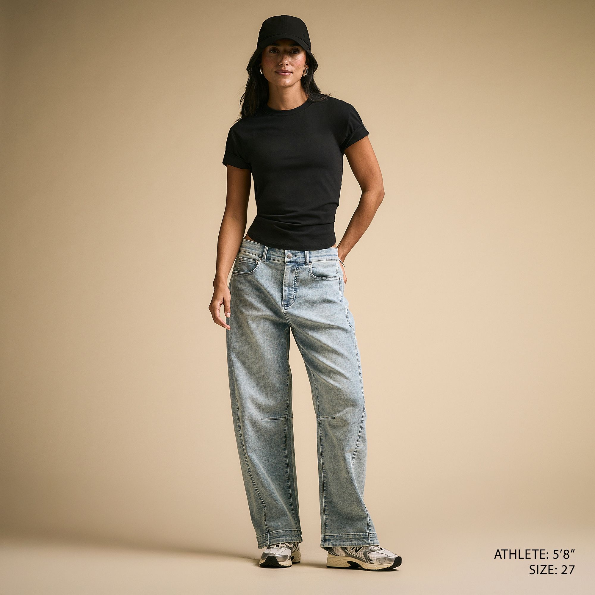 CALIA Women's Effortless Denim Barrel Pant product image