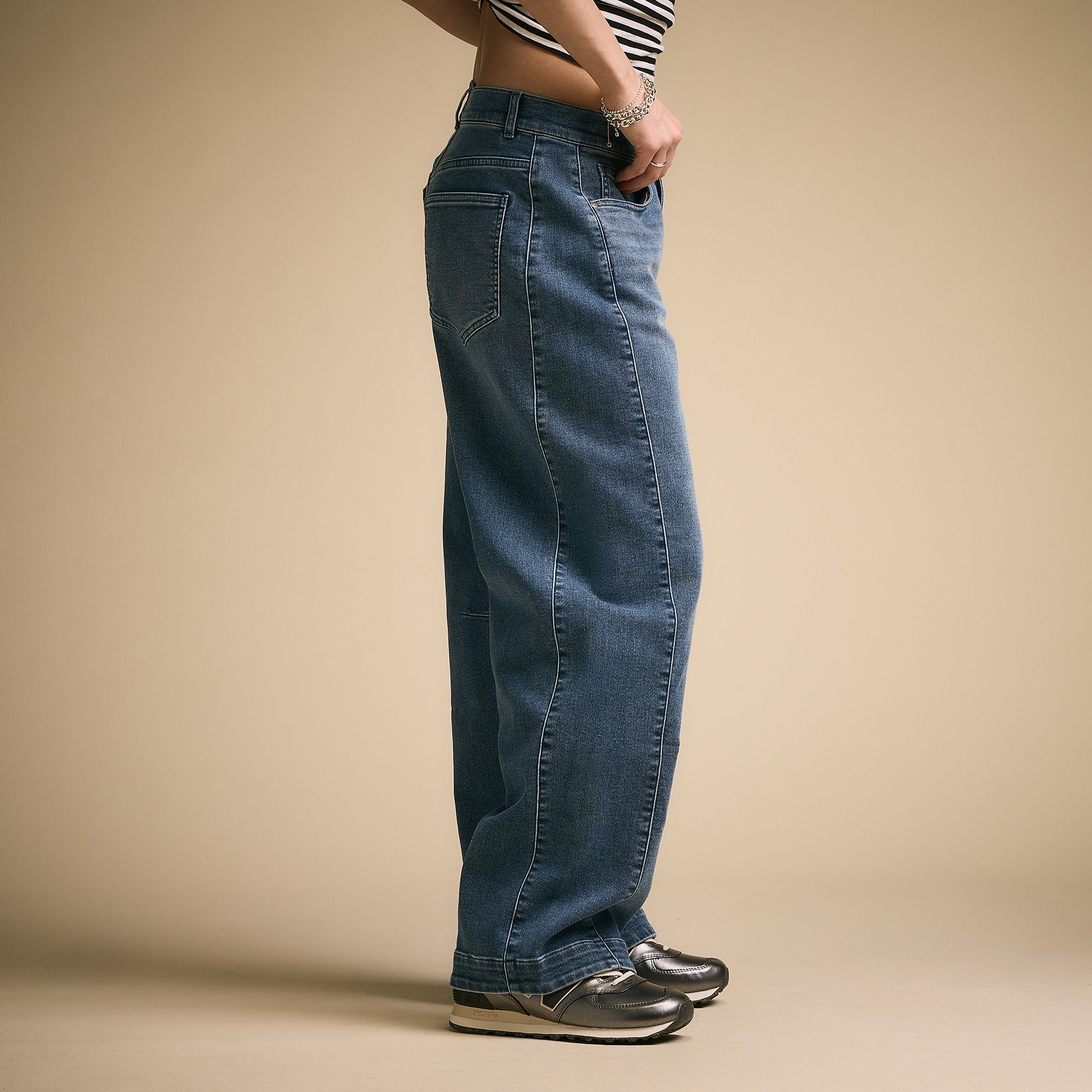 CALIA Women's Effortless Denim Barrel Pant product image