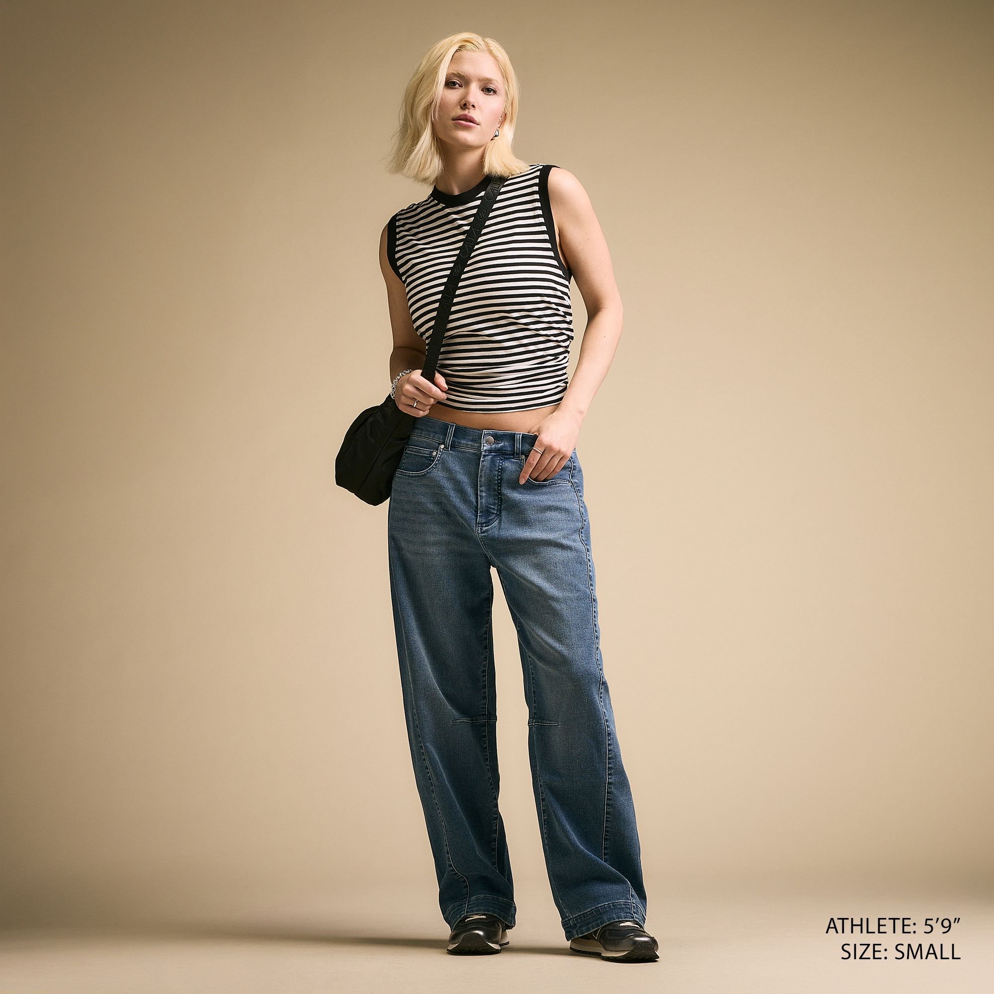 CALIA Women's Effortless Denim Barrel Pant product image