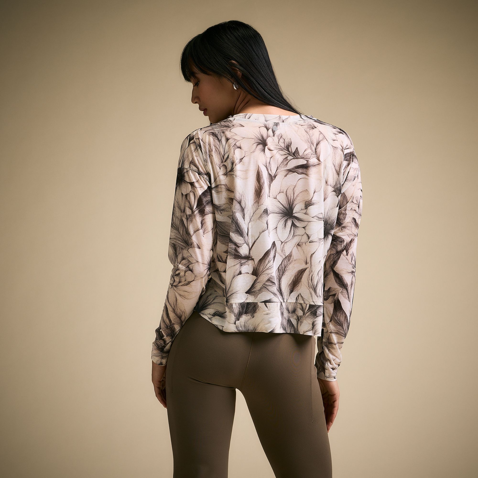 CALIA Women's Exhale Long Sleeve Pleated Shirt product image