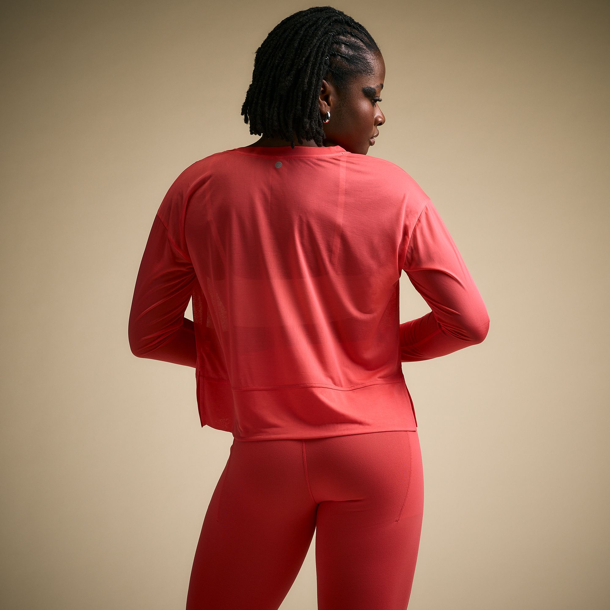 CALIA Women's Exhale Long Sleeve Pleated Shirt product image