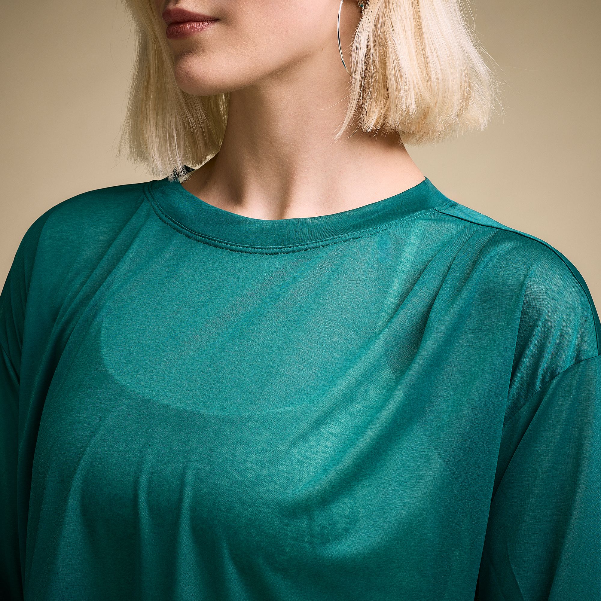 CALIA Women's Exhale Long Sleeve Pleated Shirt product image
