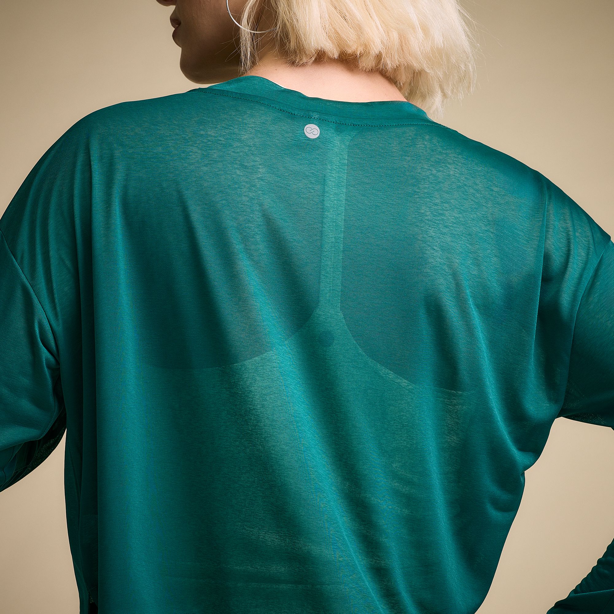 CALIA Women's Exhale Long Sleeve Pleated Shirt product image