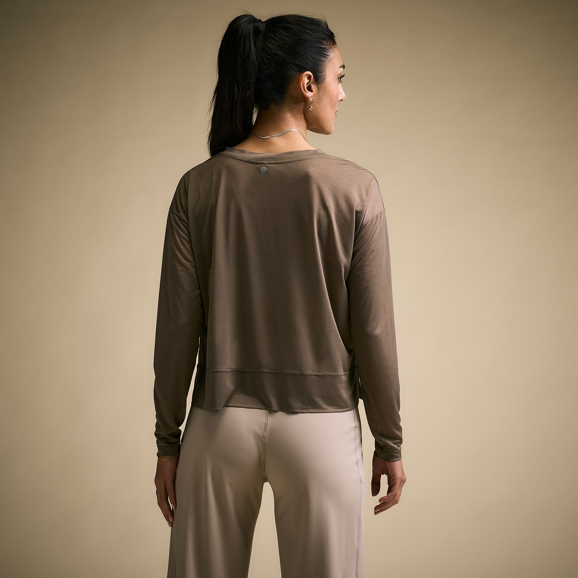 CALIA Women's Exhale Long Sleeve Pleated Shirt product image
